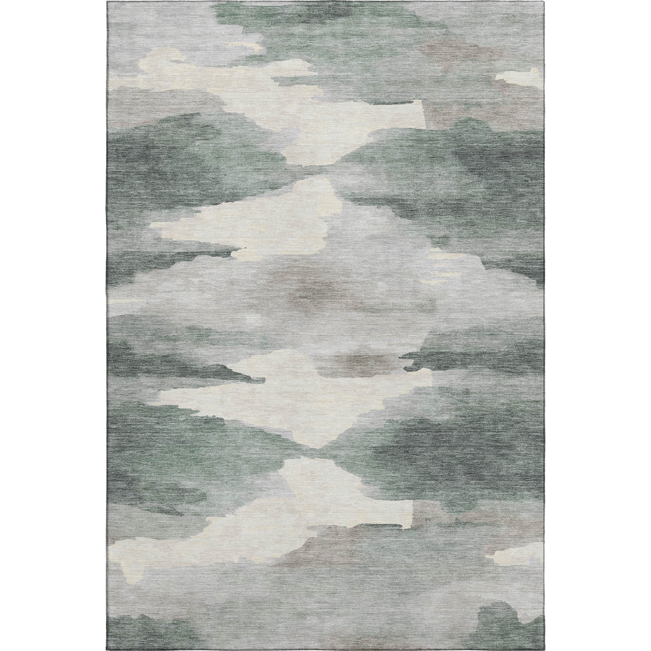 Dubrovnik Machine Washable Transitional Sage Green Rug 2'6" x 3'10" #shape_Rectangle