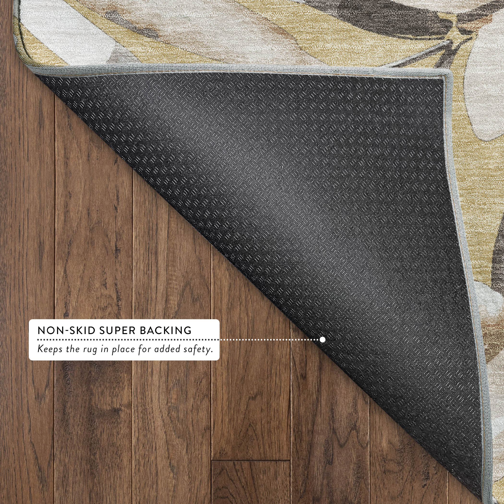 Nairobi Machine Washable Transitional Gold Rug 1'8" x 2'6" #shape_Rectangle