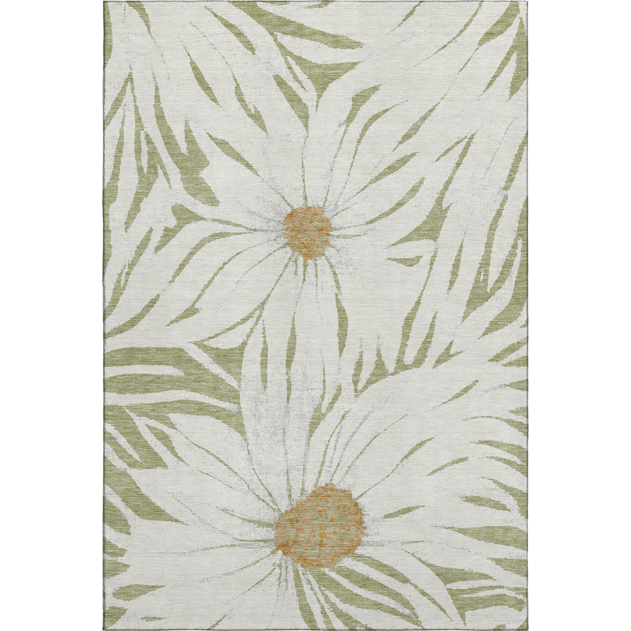Salzburg Machine Washable Transitional Aloe Green Rug 2'6" x 3'10" #shape_Rectangle