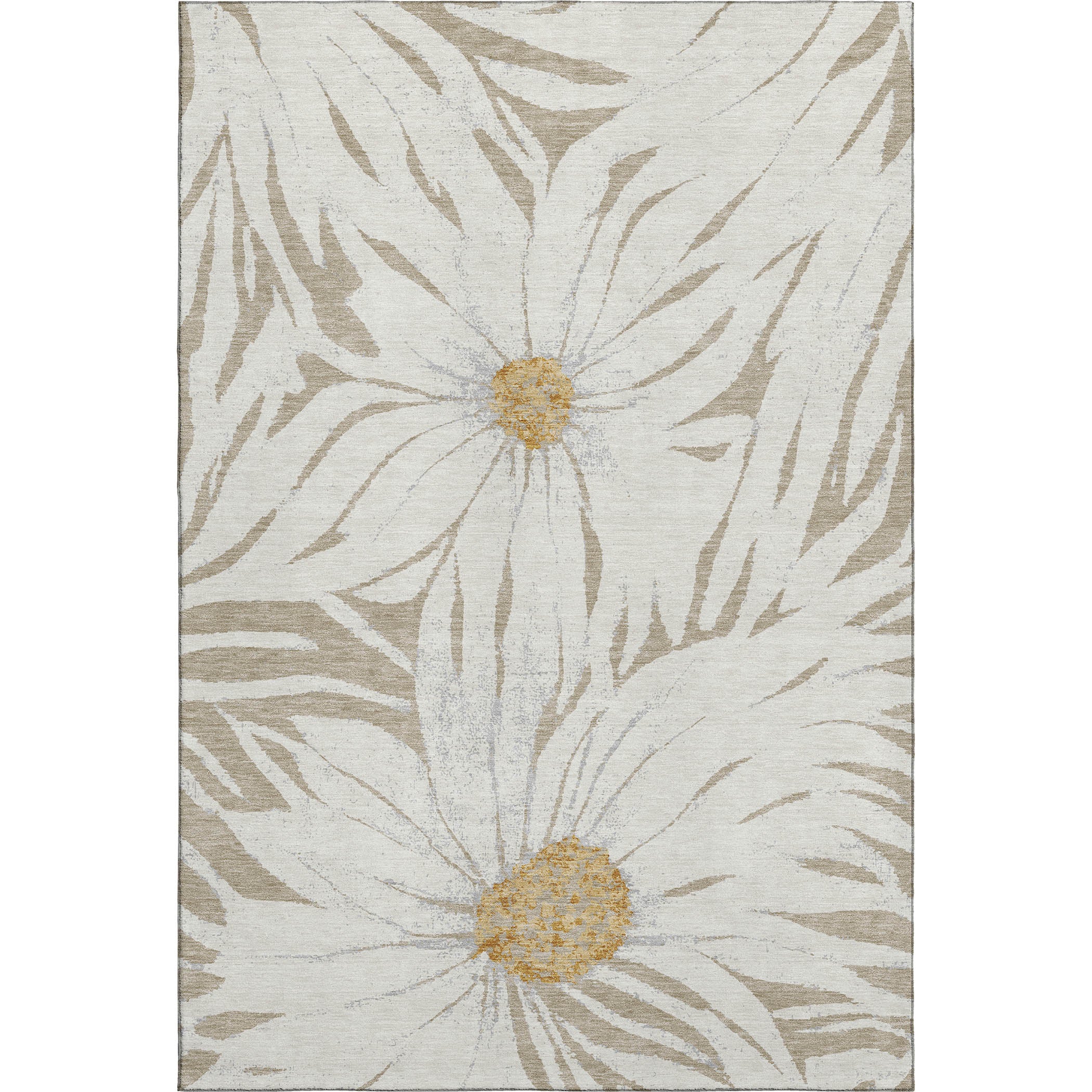 Salzburg Machine Washable Transitional Beige Brown Rug 2'6" x 3'10" #shape_Rectangle