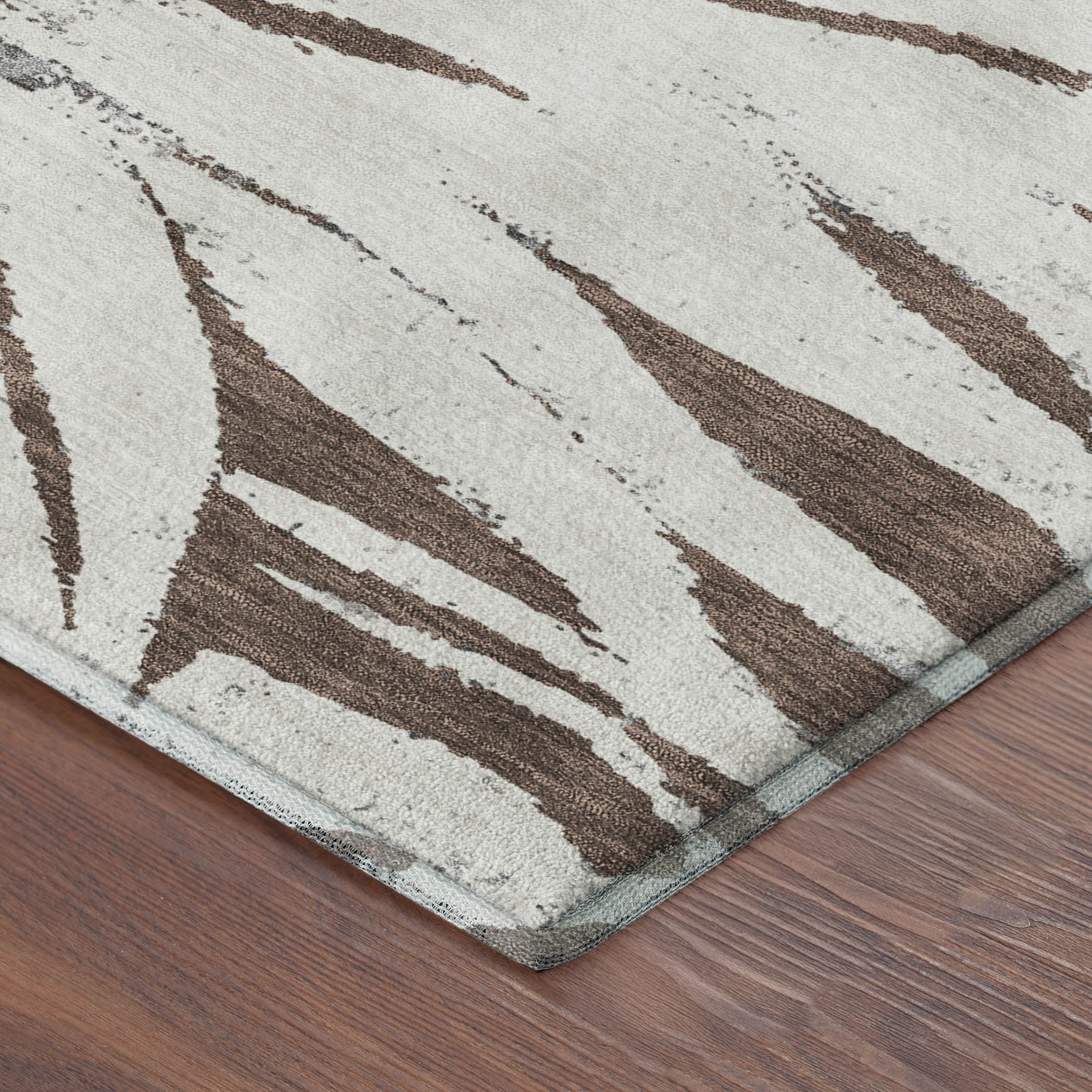 Salzburg Machine Washable Transitional Brown Rug 1'8" x 2'6" #shape_Rectangle