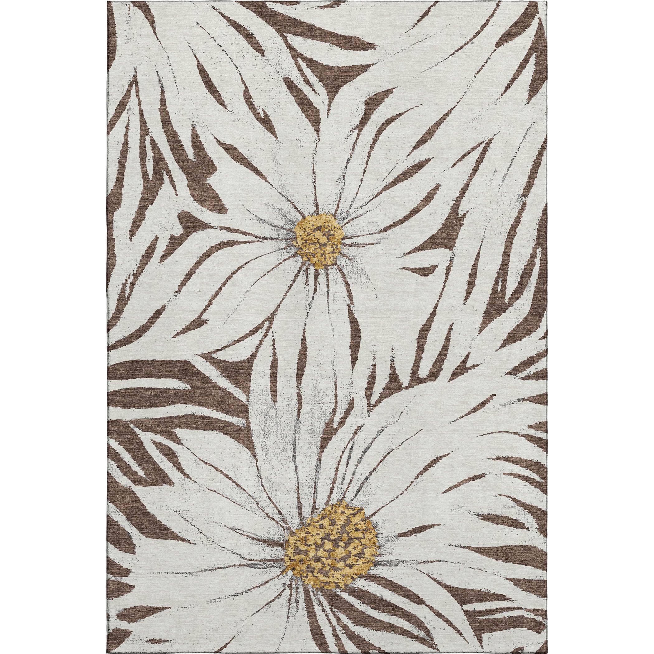 Salzburg Machine Washable Transitional Brown Rug 2'6" x 3'10" #shape_Rectangle