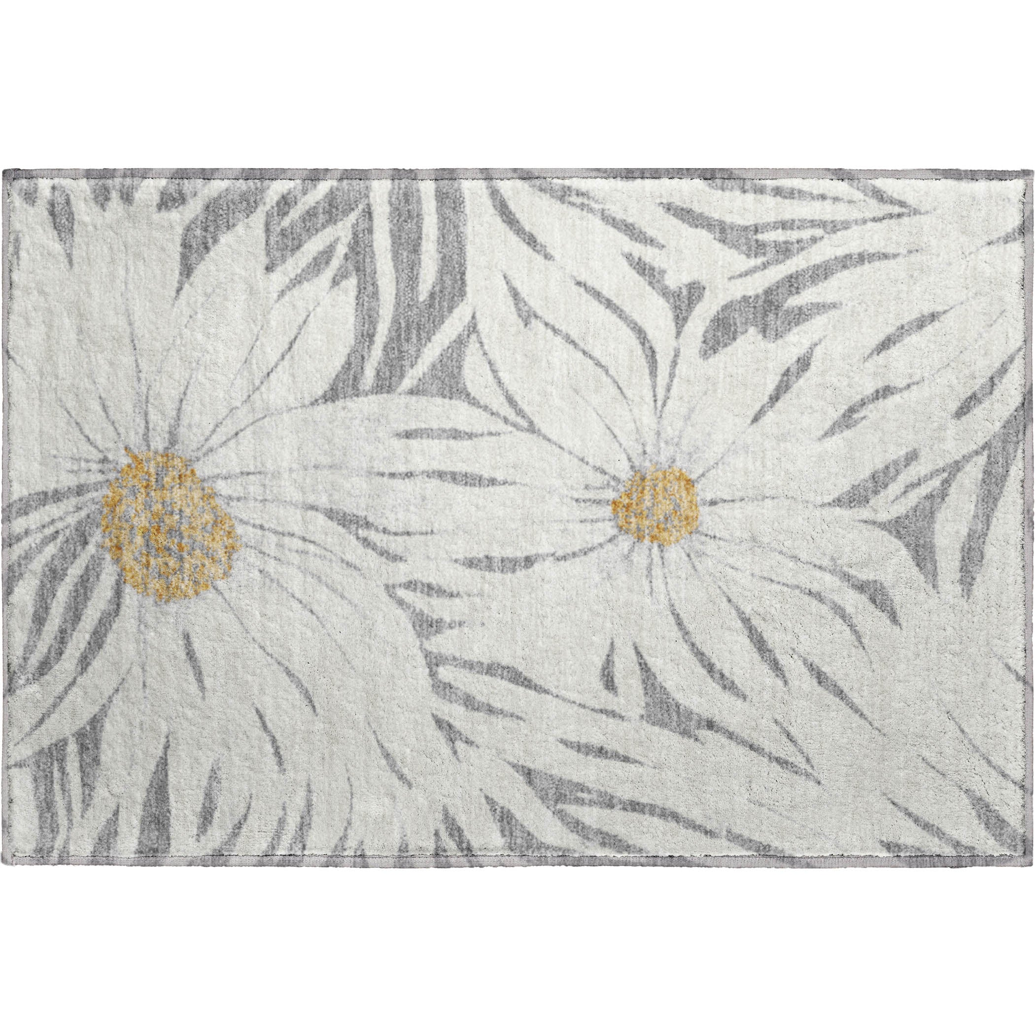 Salzburg Machine Washable Transitional Gray Rug 1'8" x 2'6" #shape_Rectangle