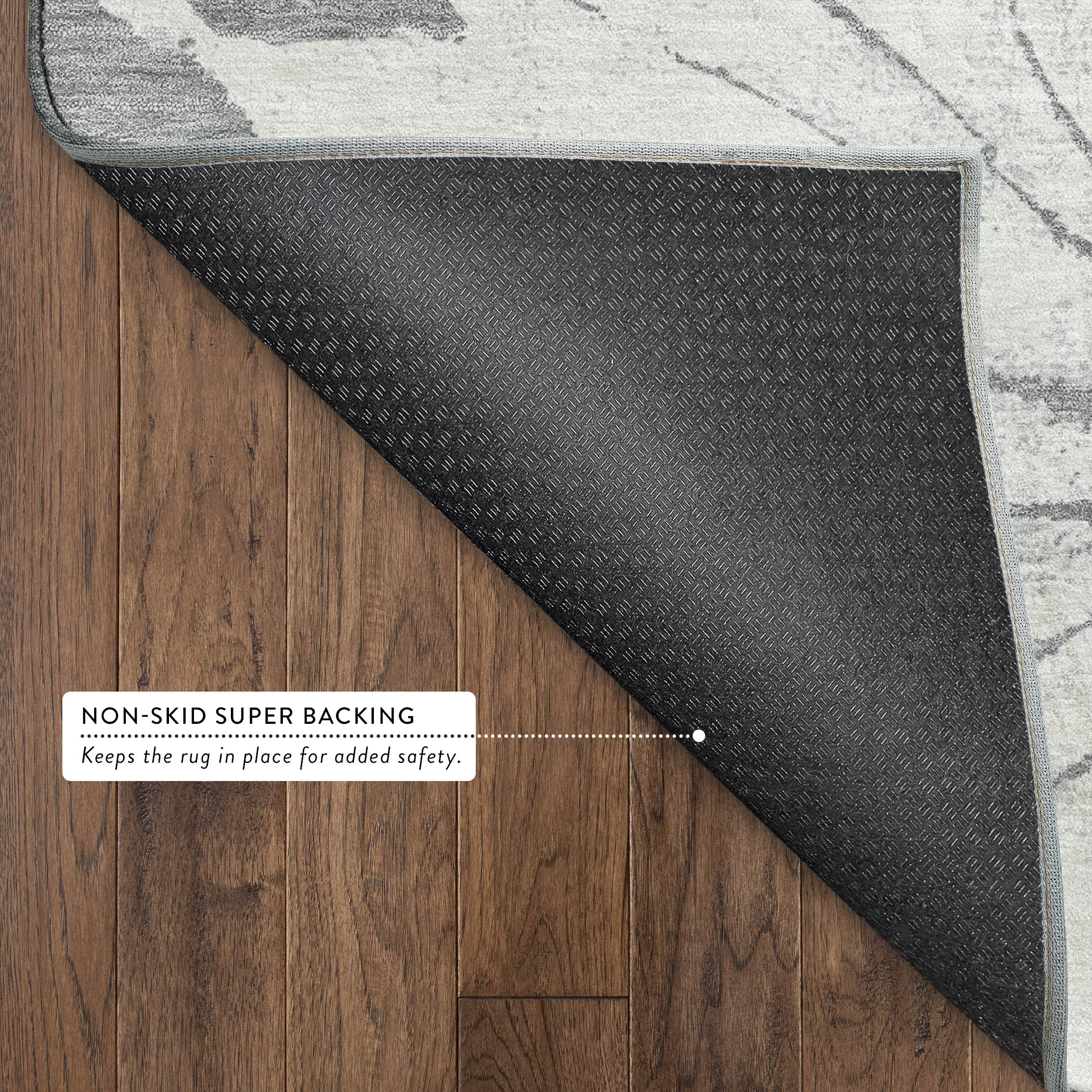 Salzburg Machine Washable Transitional Gray Rug 1'8" x 2'6" #shape_Rectangle