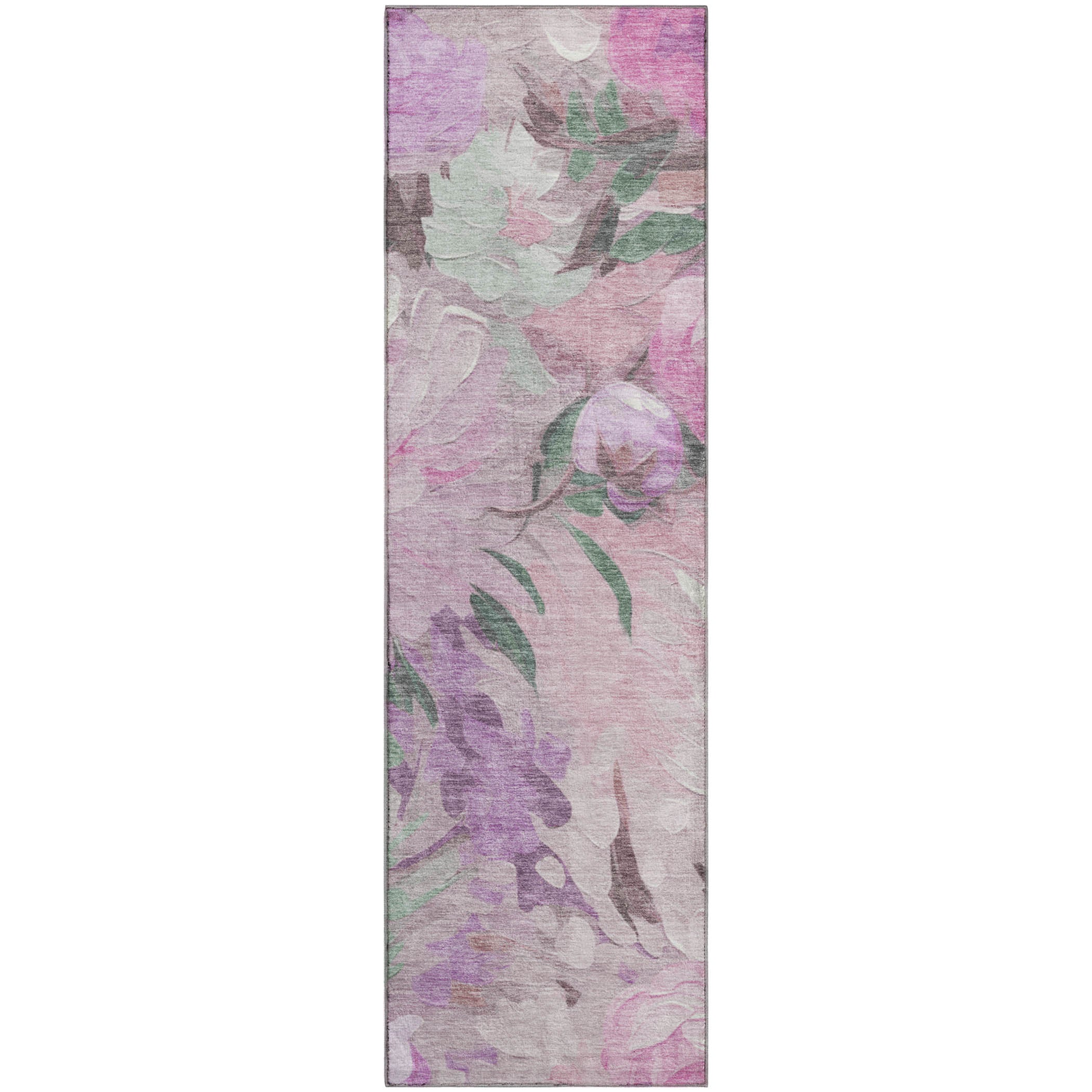 Kotor Machine Washable Transitional Blush Pink Rug 2'3" x 7'6" #shape_Runner