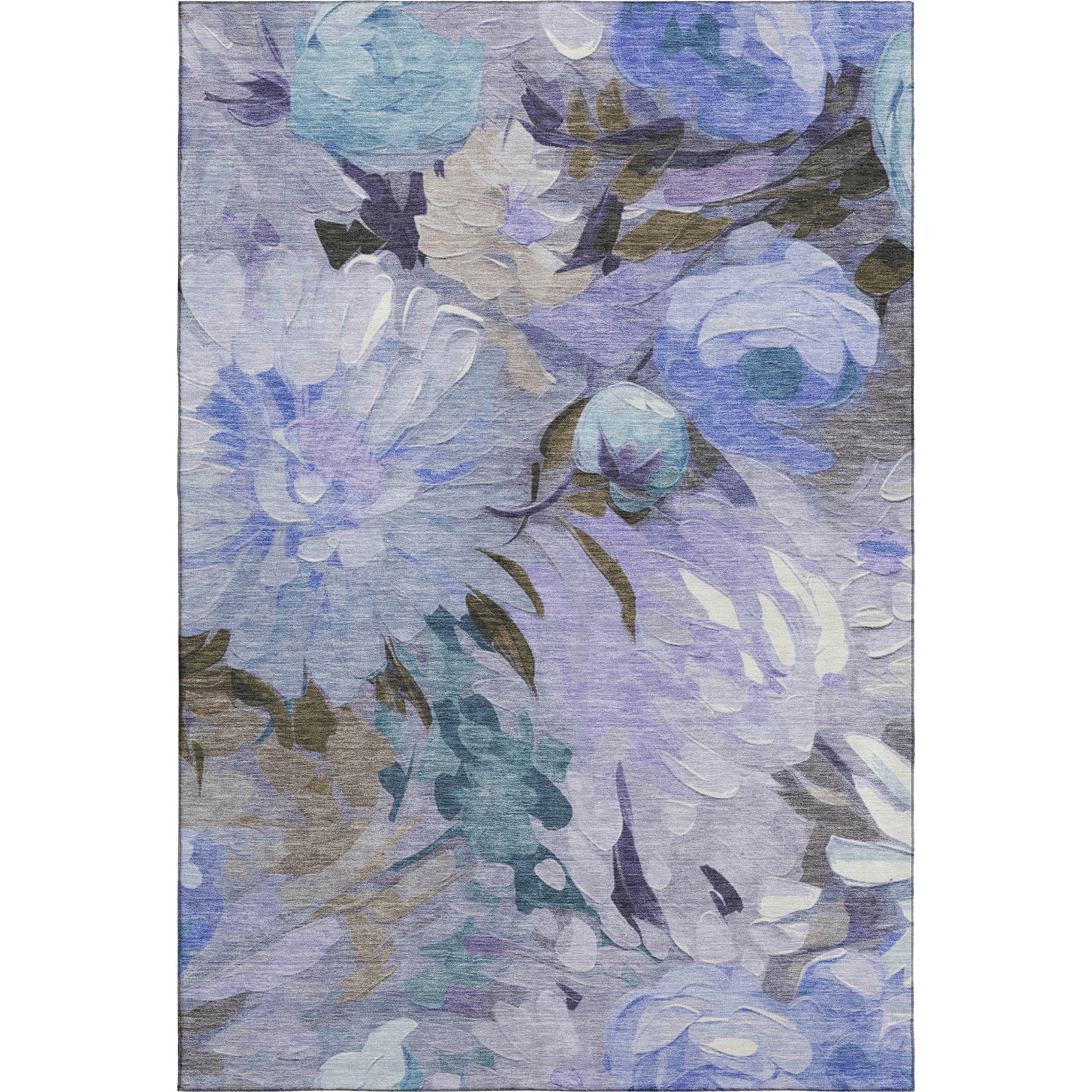 Kotor Machine Washable Transitional Purple Rug 2'6" x 3'10" #shape_Rectangle
