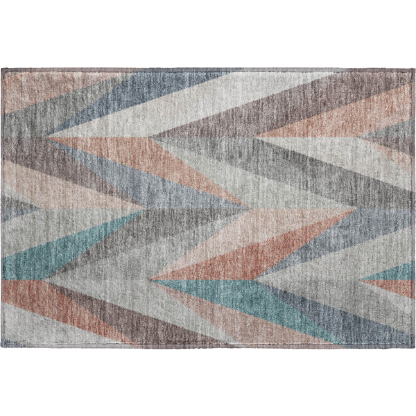 Tallinn Machine Washable Transitional Copper Orange Rug 1'8" x 2'6"