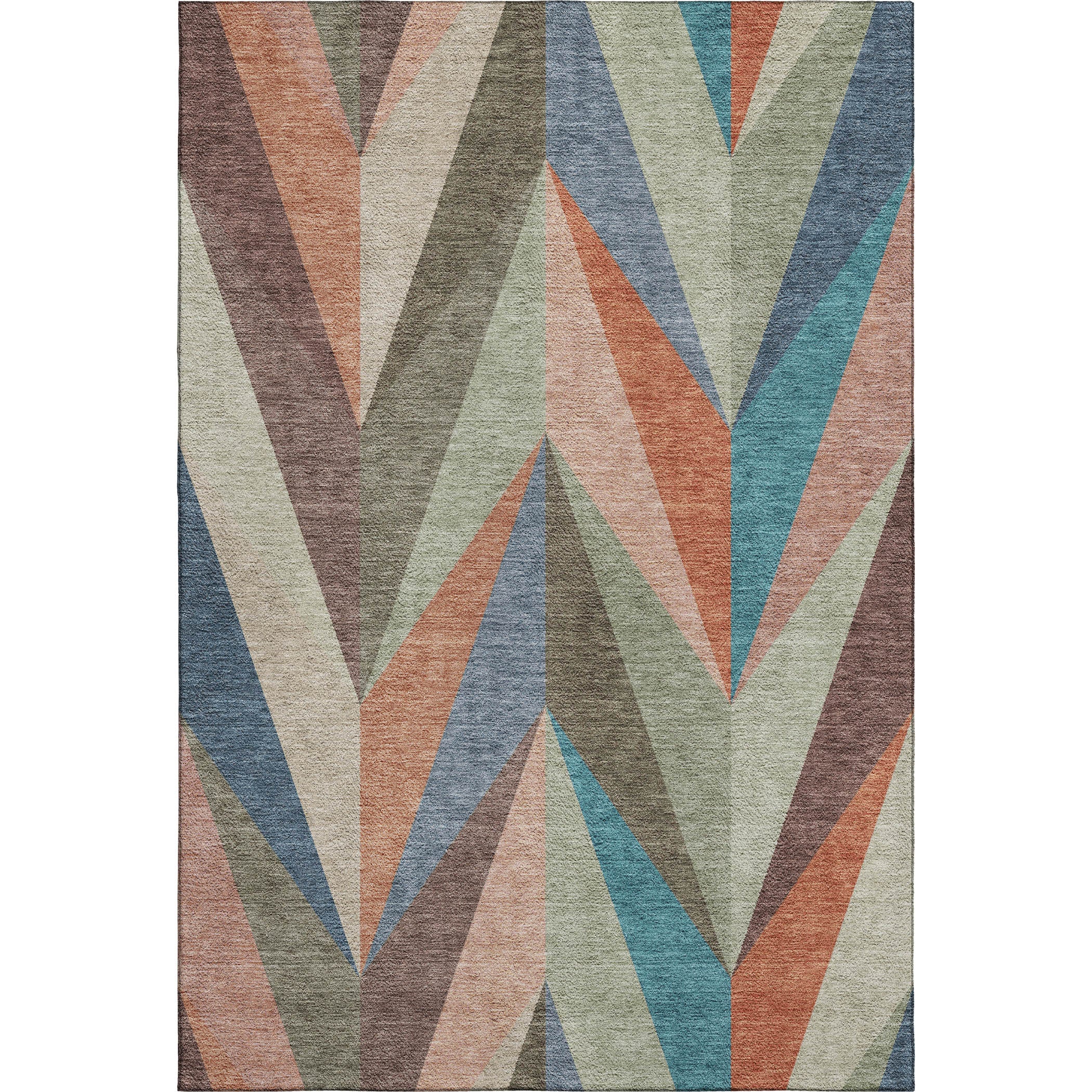 Tallinn Machine Washable Transitional Sage Green Rug 2'6" x 3'10" #shape_Rectangle