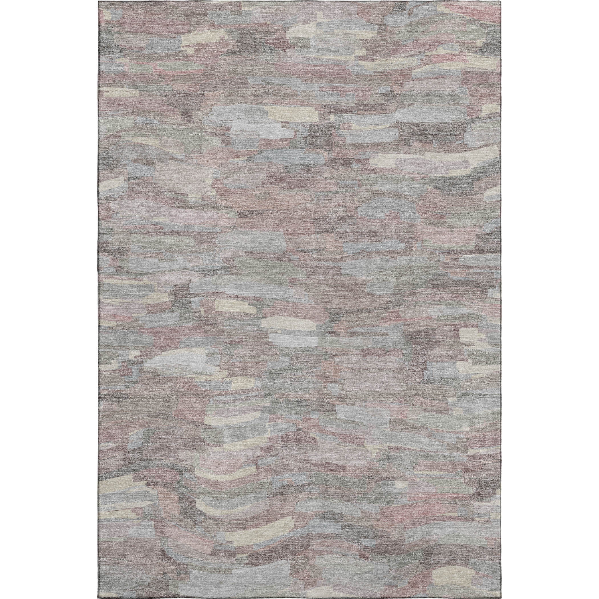 Kyoto Machine Washable Transitional Blush Pink Rug 2'6" x 3'10" #shape_Rectangle