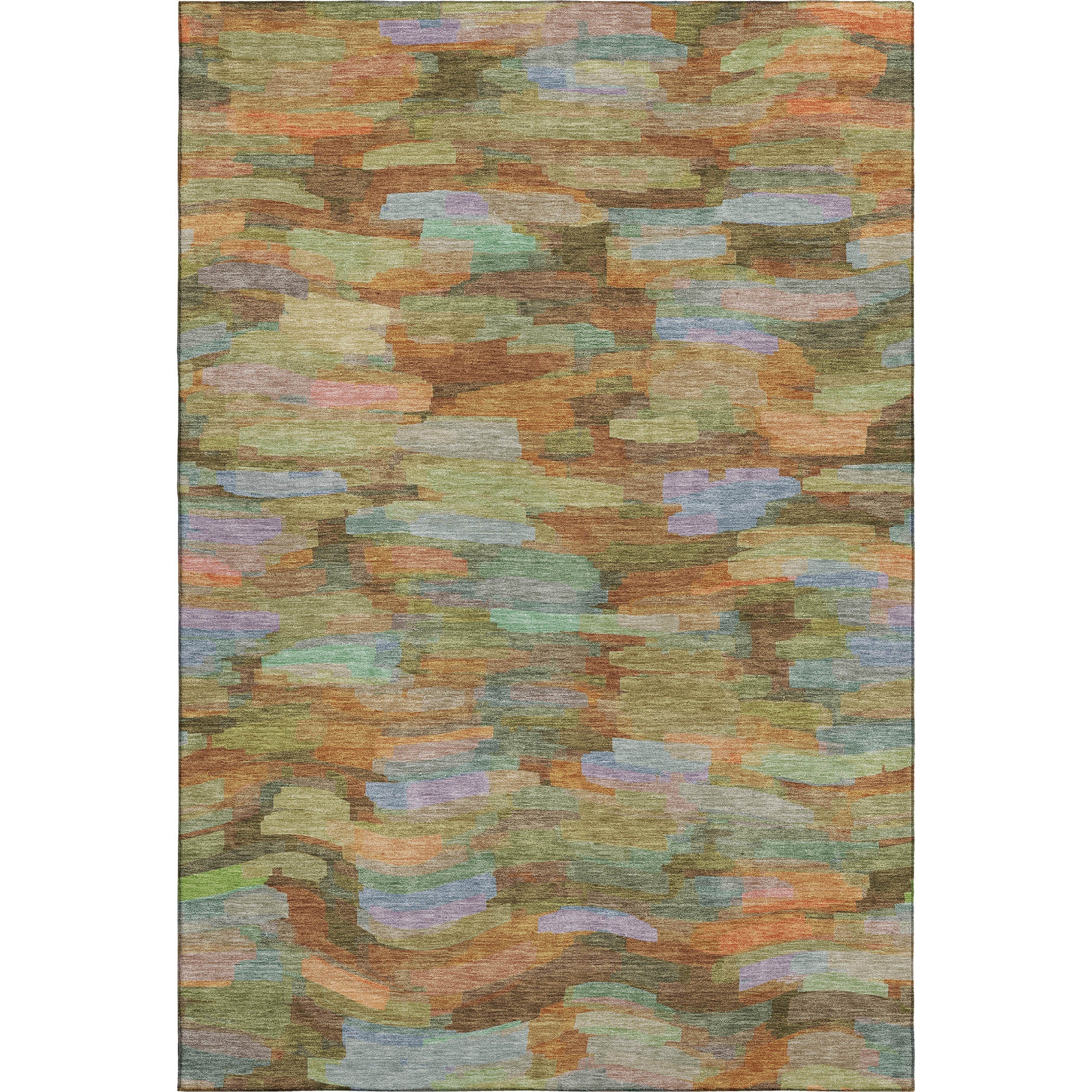 Kyoto Machine Washable Transitional Fern Green Rug 2'6" x 3'10" #shape_Rectangle