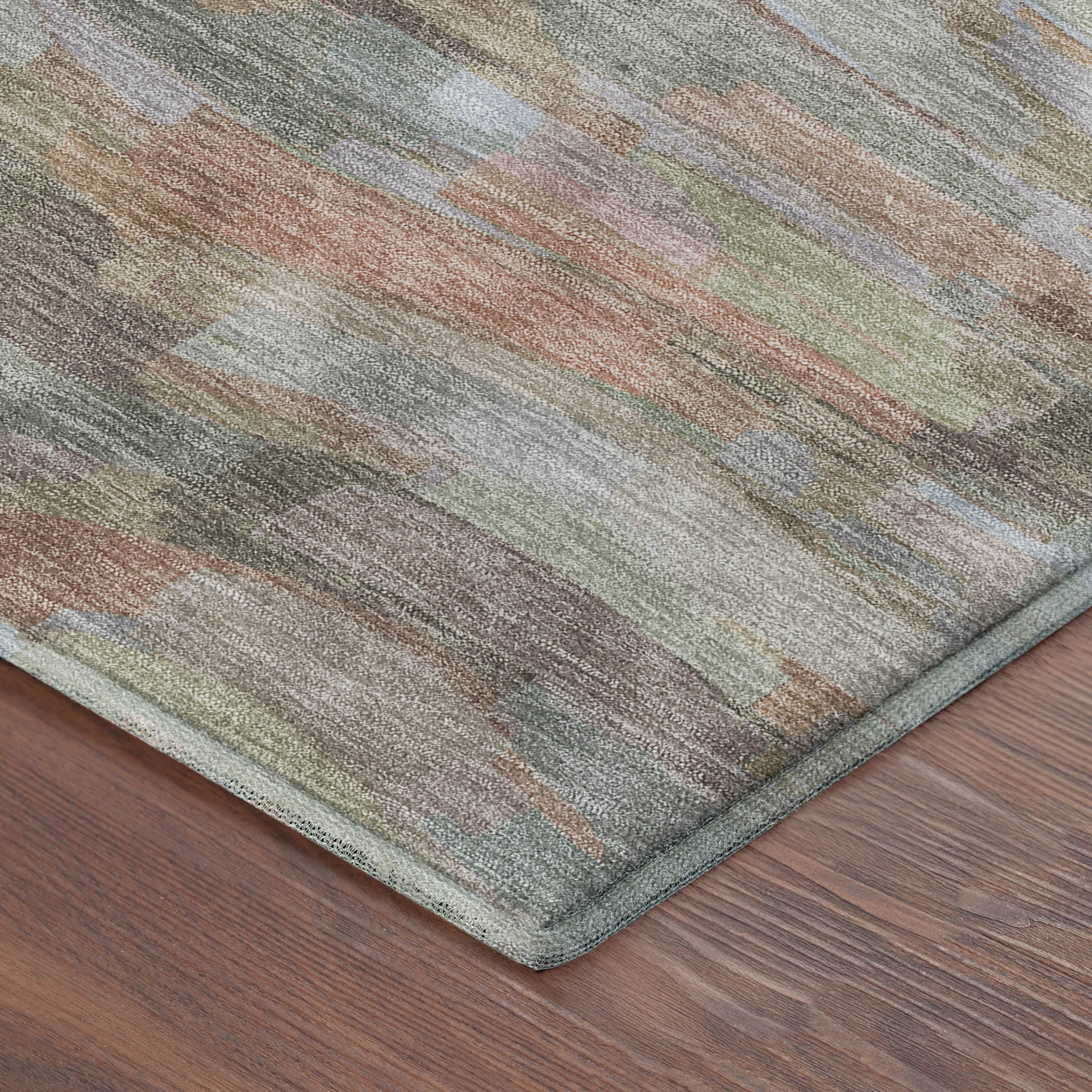 Kyoto Machine Washable Transitional Taupe Brown Rug 1'8" x 2'6" #shape_Rectangle