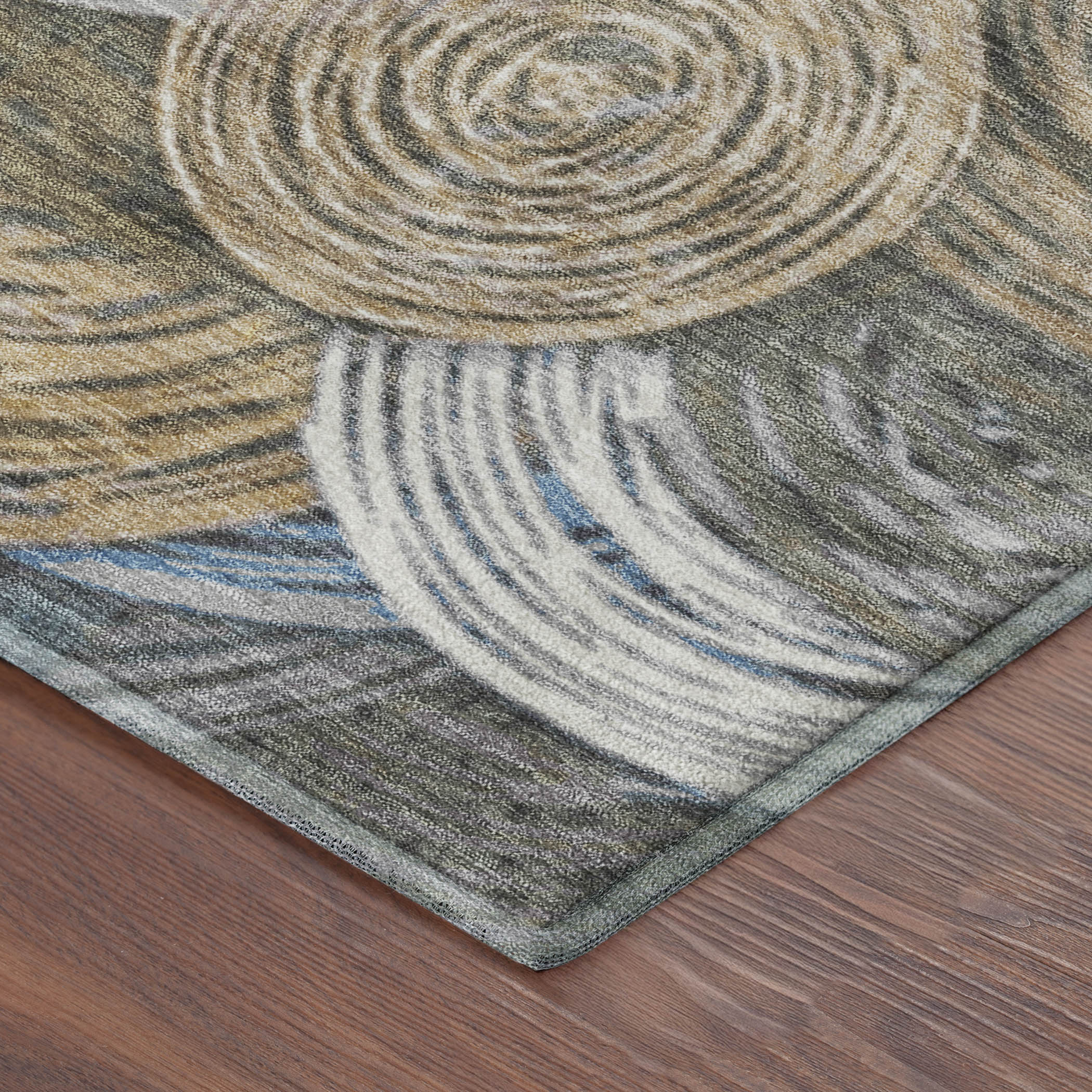 Sarajevo Machine Washable Transitional Beige Brown Rug 1'8" x 2'6" #shape_Rectangle