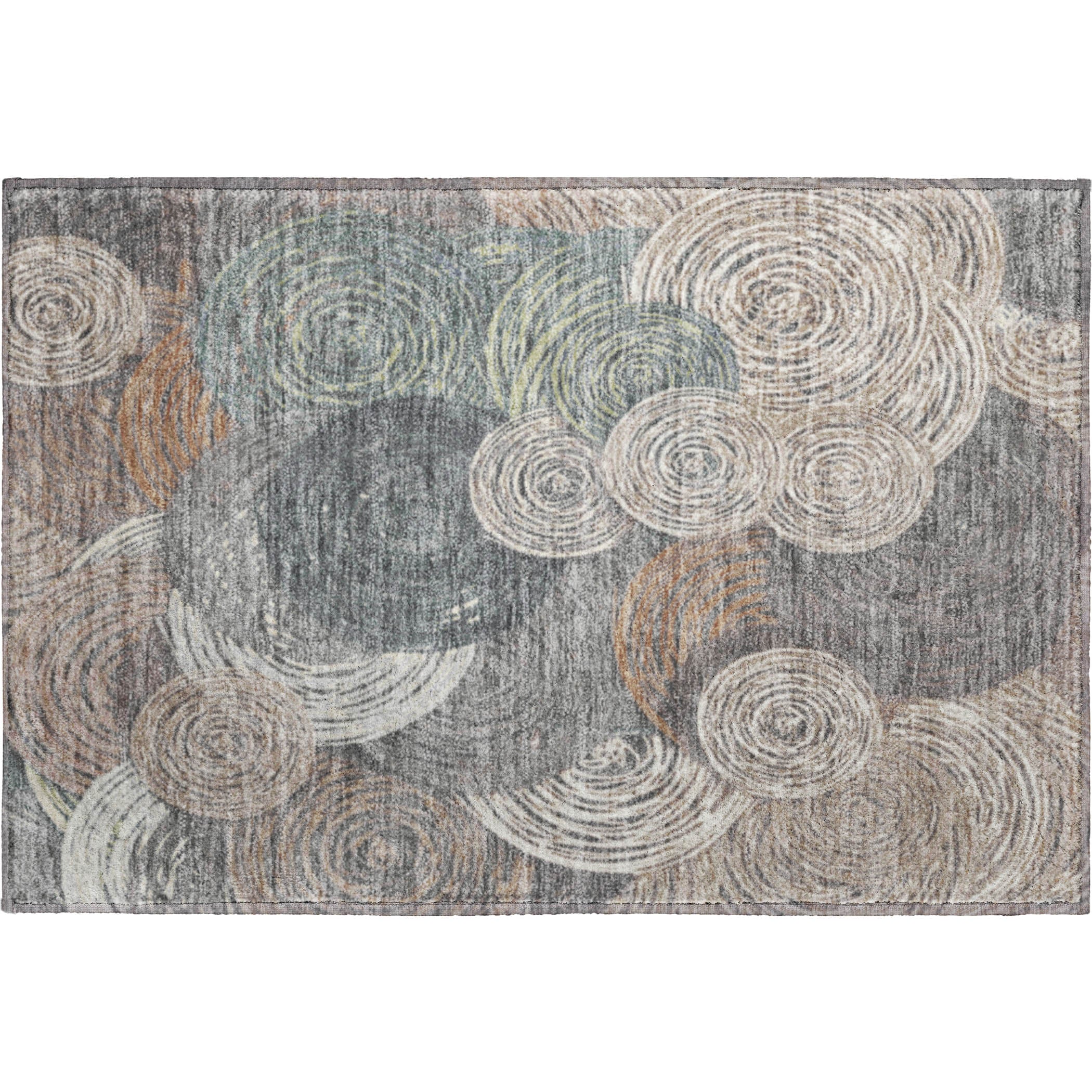 Sarajevo Machine Washable Transitional Brown Rug 1'8" x 2'6" #shape_Rectangle