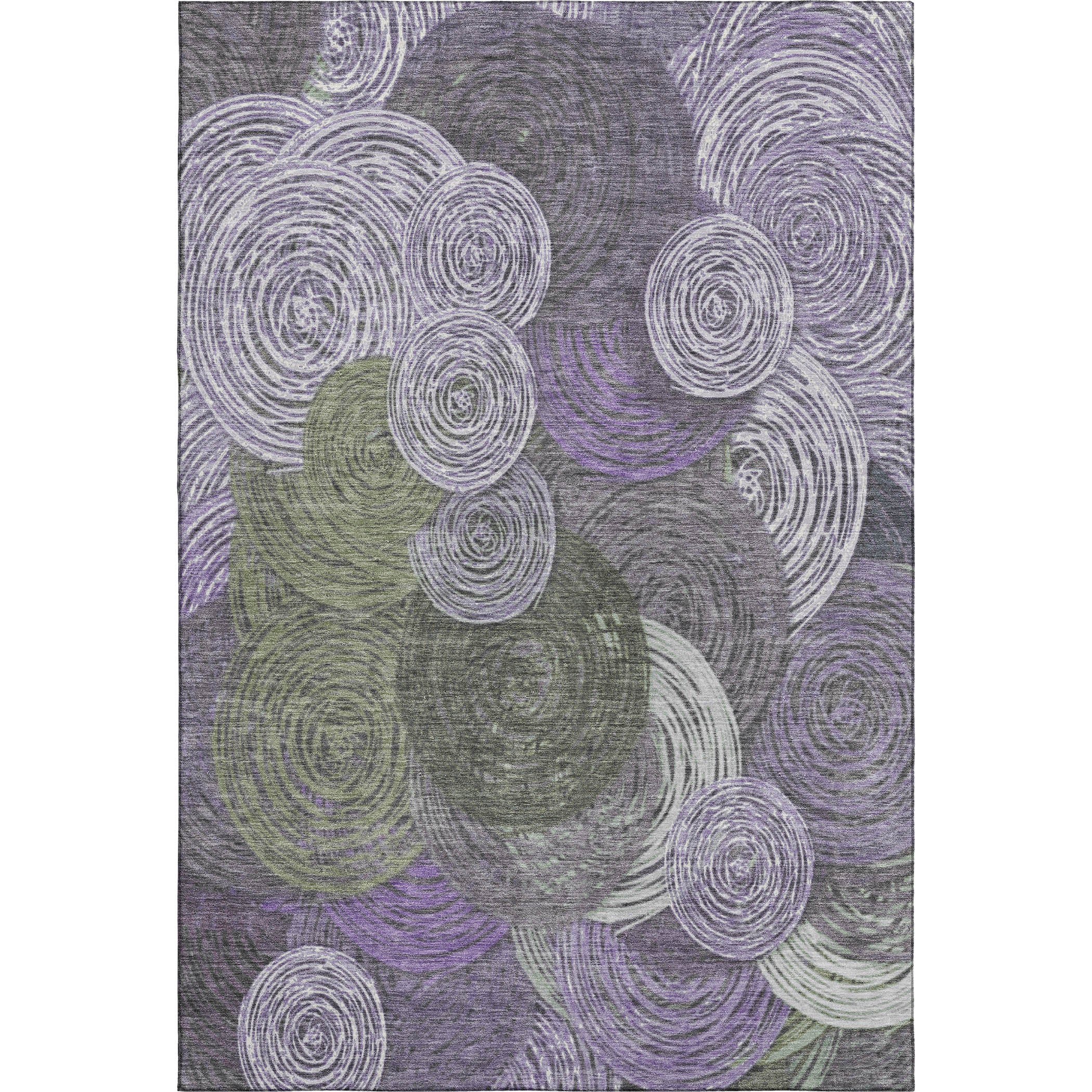 Sarajevo Machine Washable Transitional Purple Rug 2'6" x 3'10" #shape_Rectangle