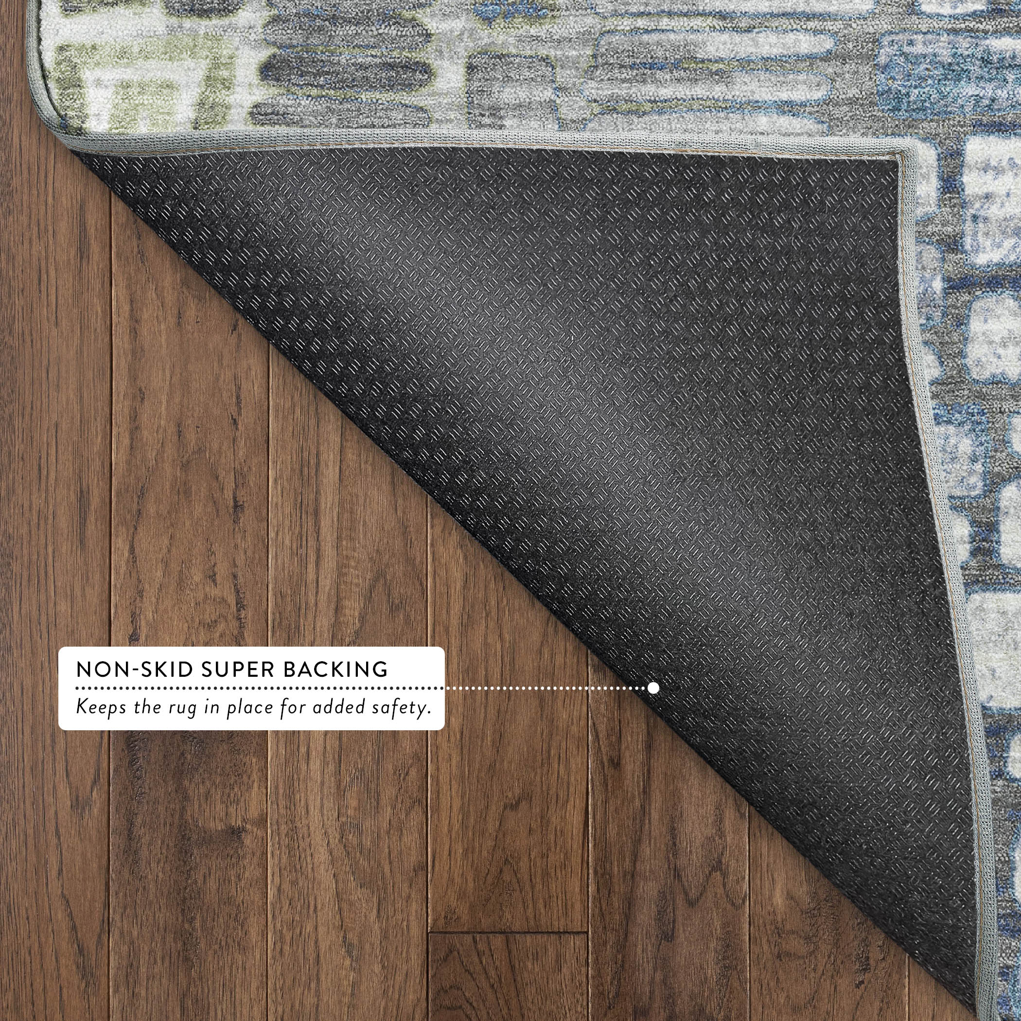 Cartagena Machine Washable Transitional Aloe Green Rug 1'8" x 2'6" #shape_Rectangle