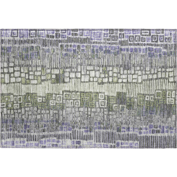 Cartagena Machine Washable Transitional Purple Rug 1'8" x 2'6"