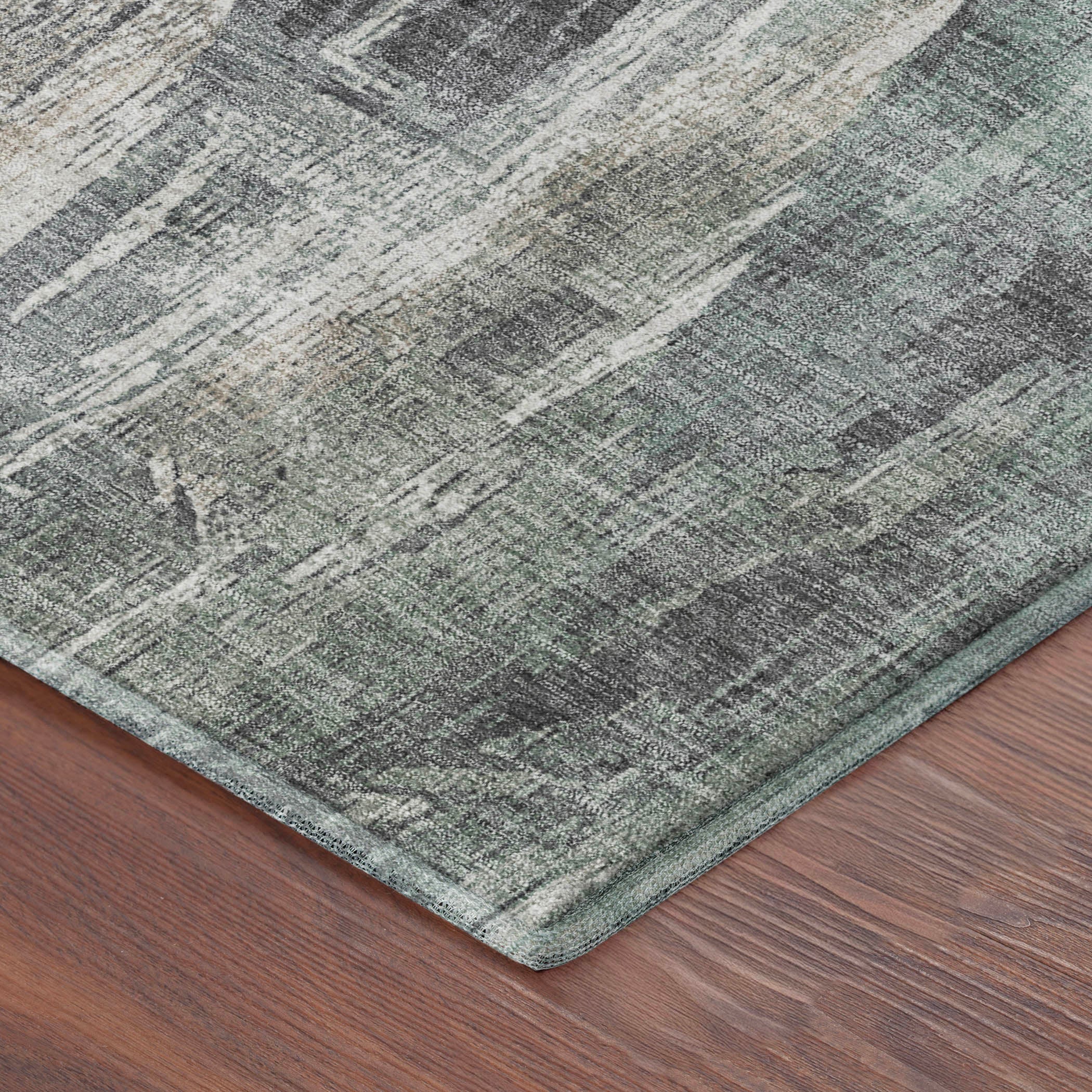 Lisbon Machine Washable Transitional Gray Rug 1'8" x 2'6" #shape_Rectangle
