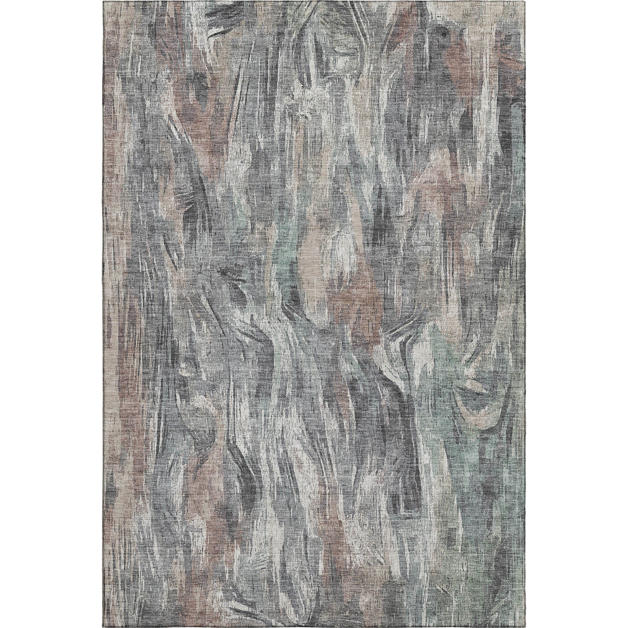 Lisbon Machine Washable Transitional Gray Rug 2'6" x 3'10" #shape_Rectangle