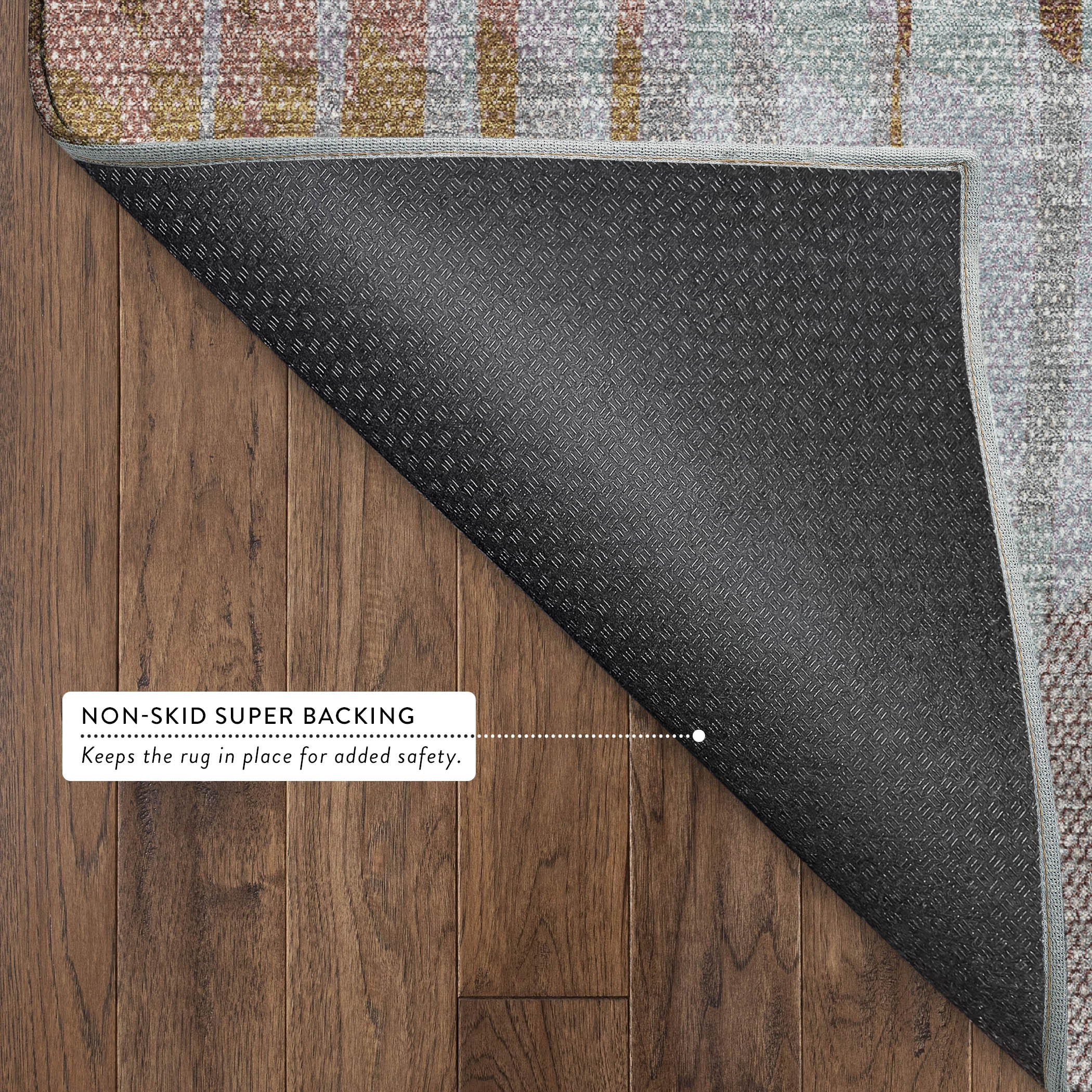 Bergen Machine Washable Transitional Copper Orange Rug 1'8" x 2'6" #shape_Rectangle