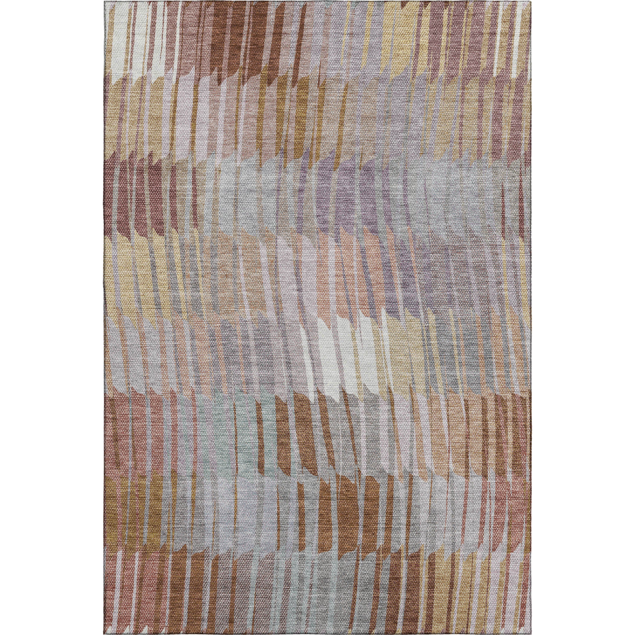 Bergen Machine Washable Transitional Copper Orange Rug 2'6" x 3'10" #shape_Rectangle