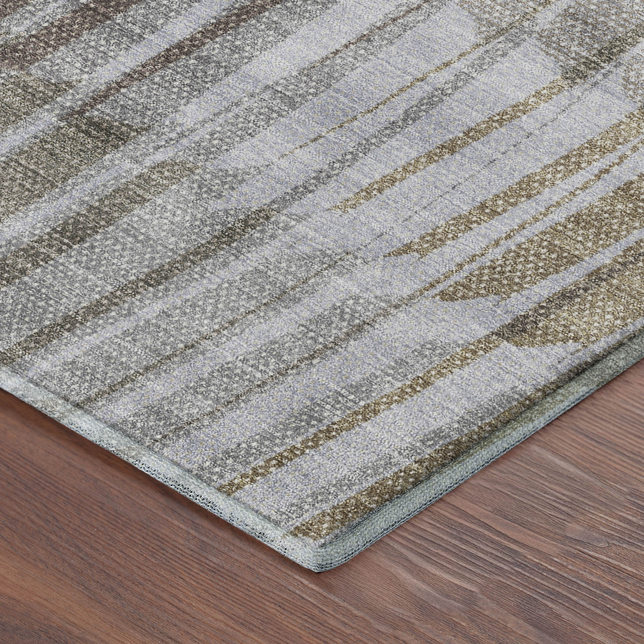 Bergen Machine Washable Transitional Taupe Brown Rug 1'8" x 2'6" #shape_Rectangle