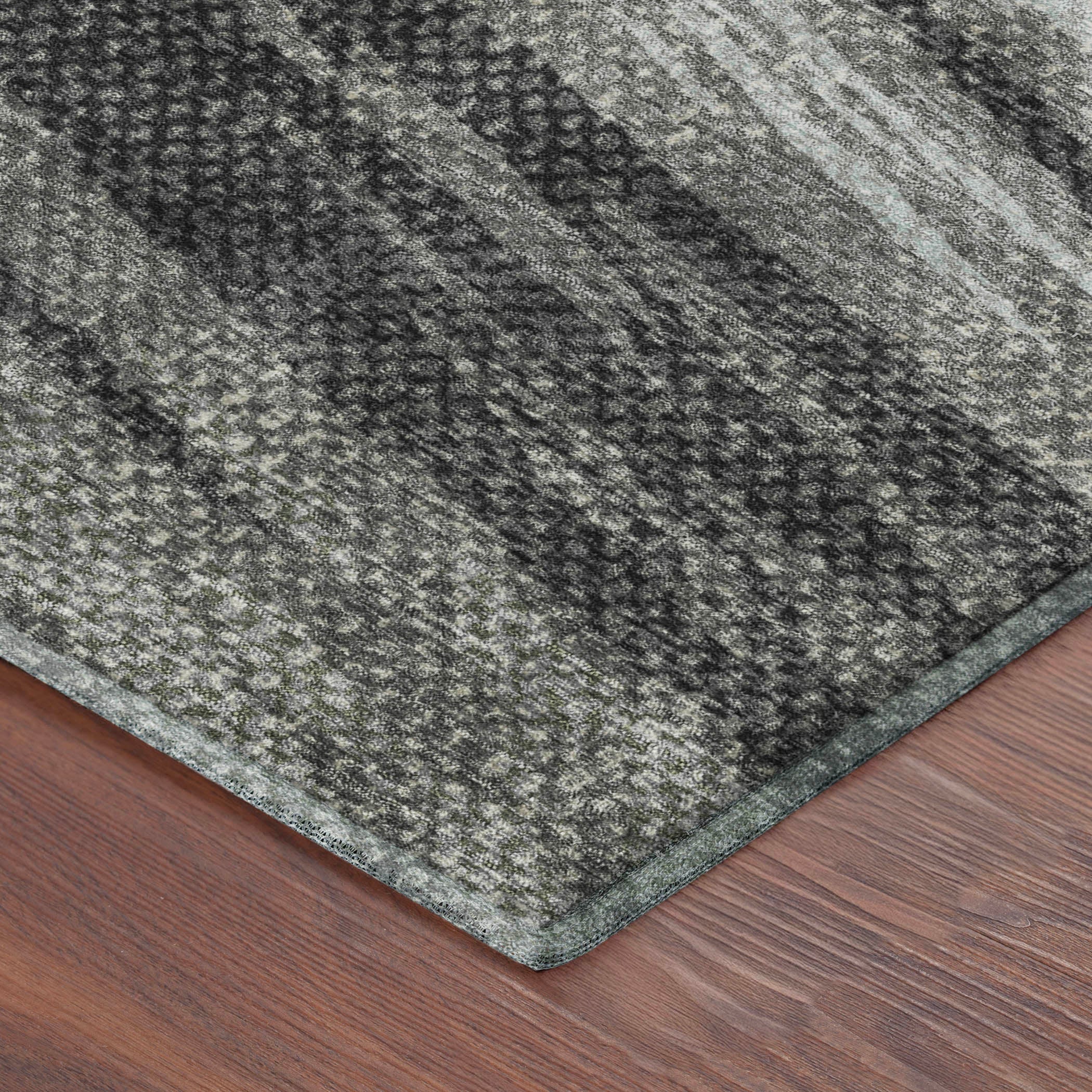 Bangkok Machine Washable Transitional Brown Rug 1'8" x 2'6" #shape_Rectangle