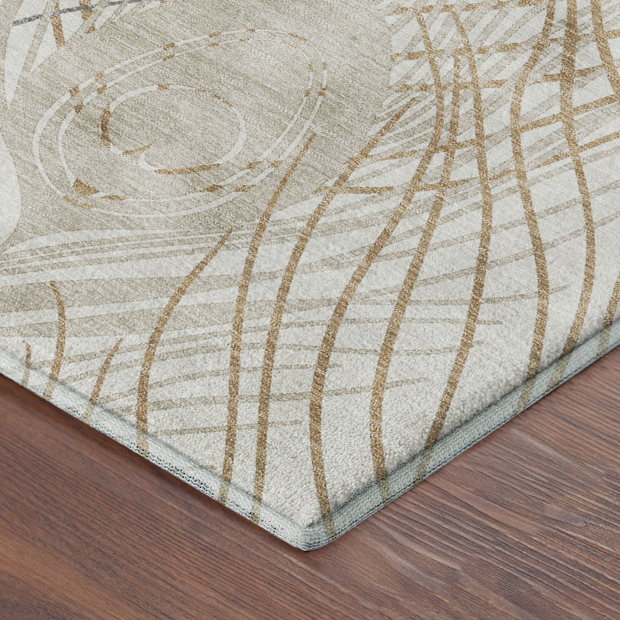 Zanzibar Machine Washable Transitional Ivory Rug 1'8" x 2'6" #shape_Rectangle