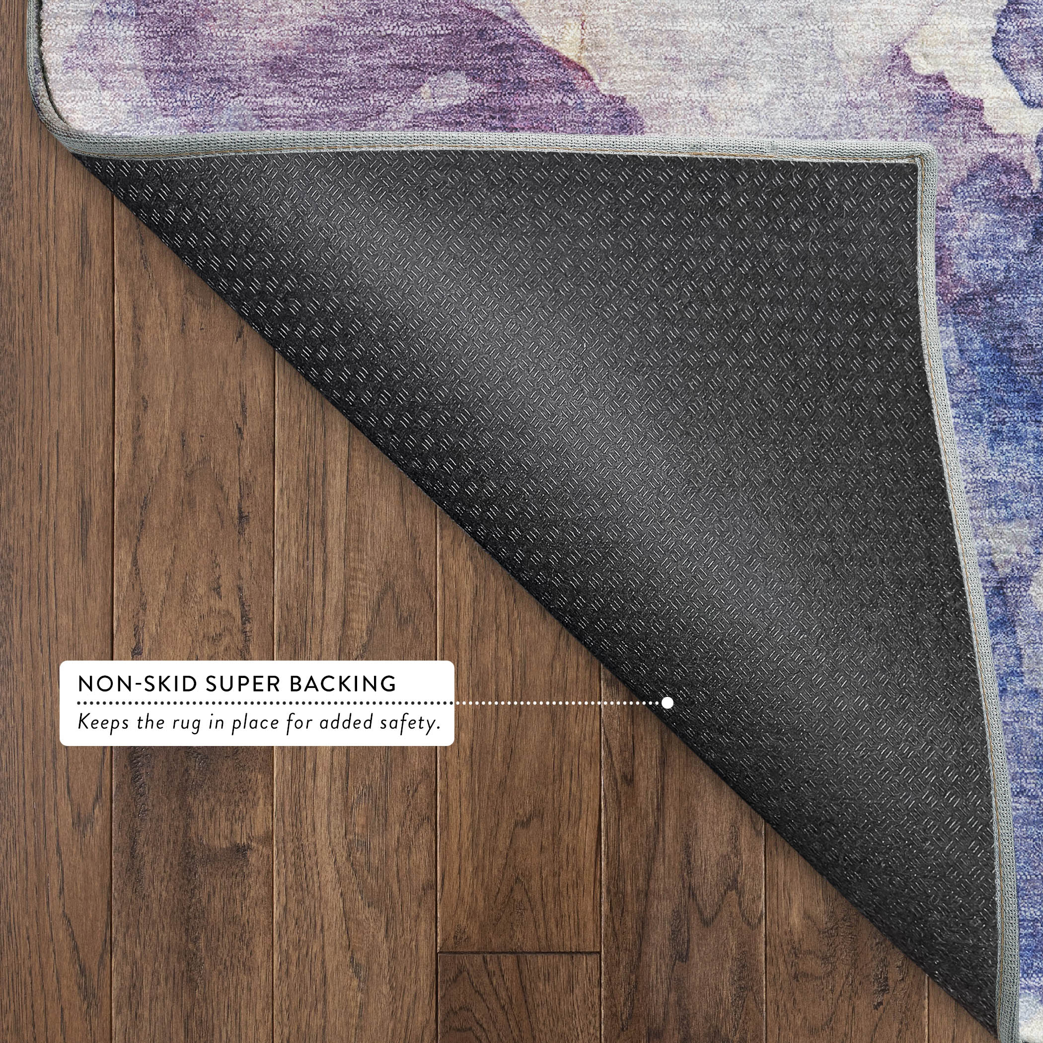 Athens Machine Washable Transitional Blue Rug 1'8" x 2'6" #shape_Rectangle