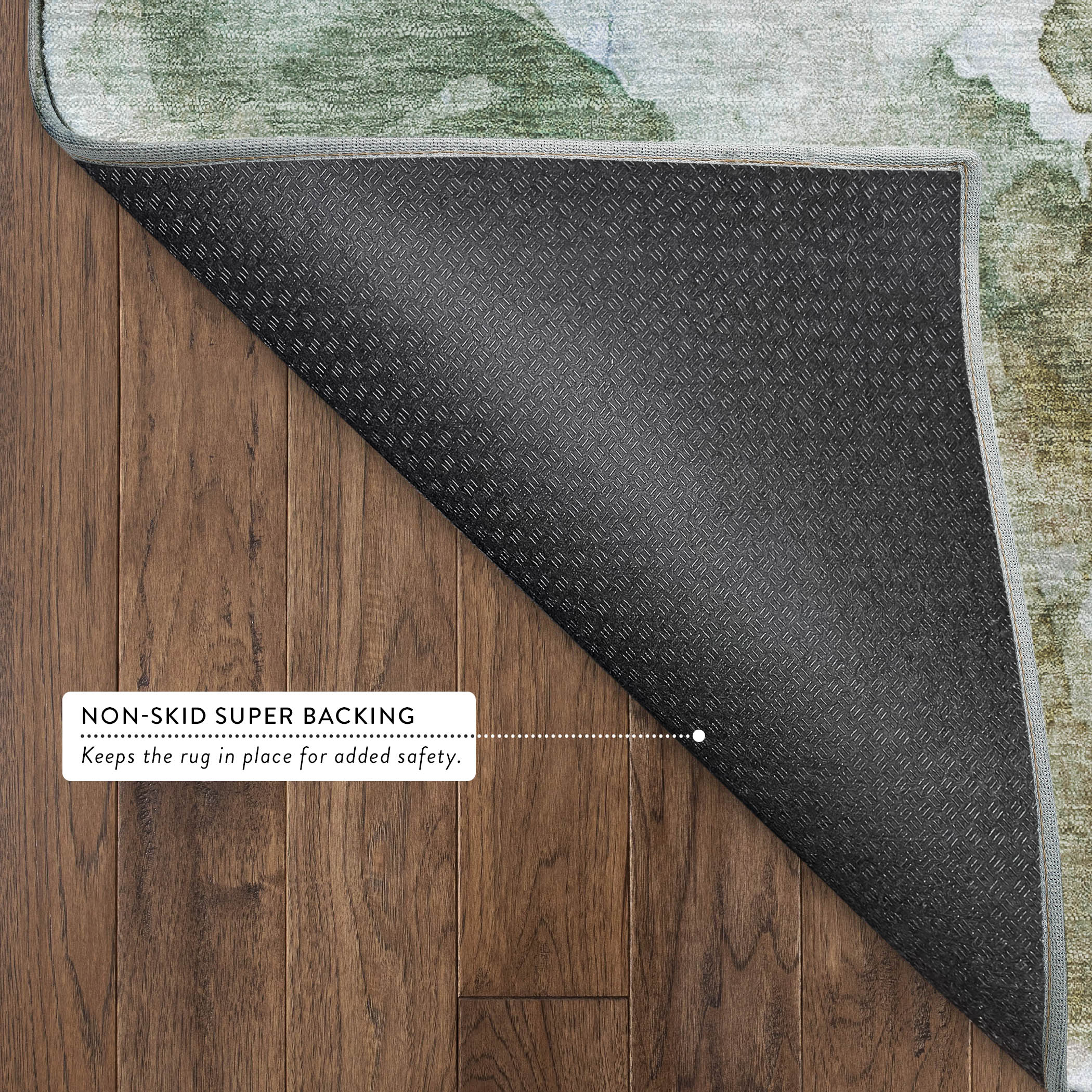 Athens Machine Washable Transitional Mocha Brown Rug 1'8" x 2'6" #shape_Rectangle