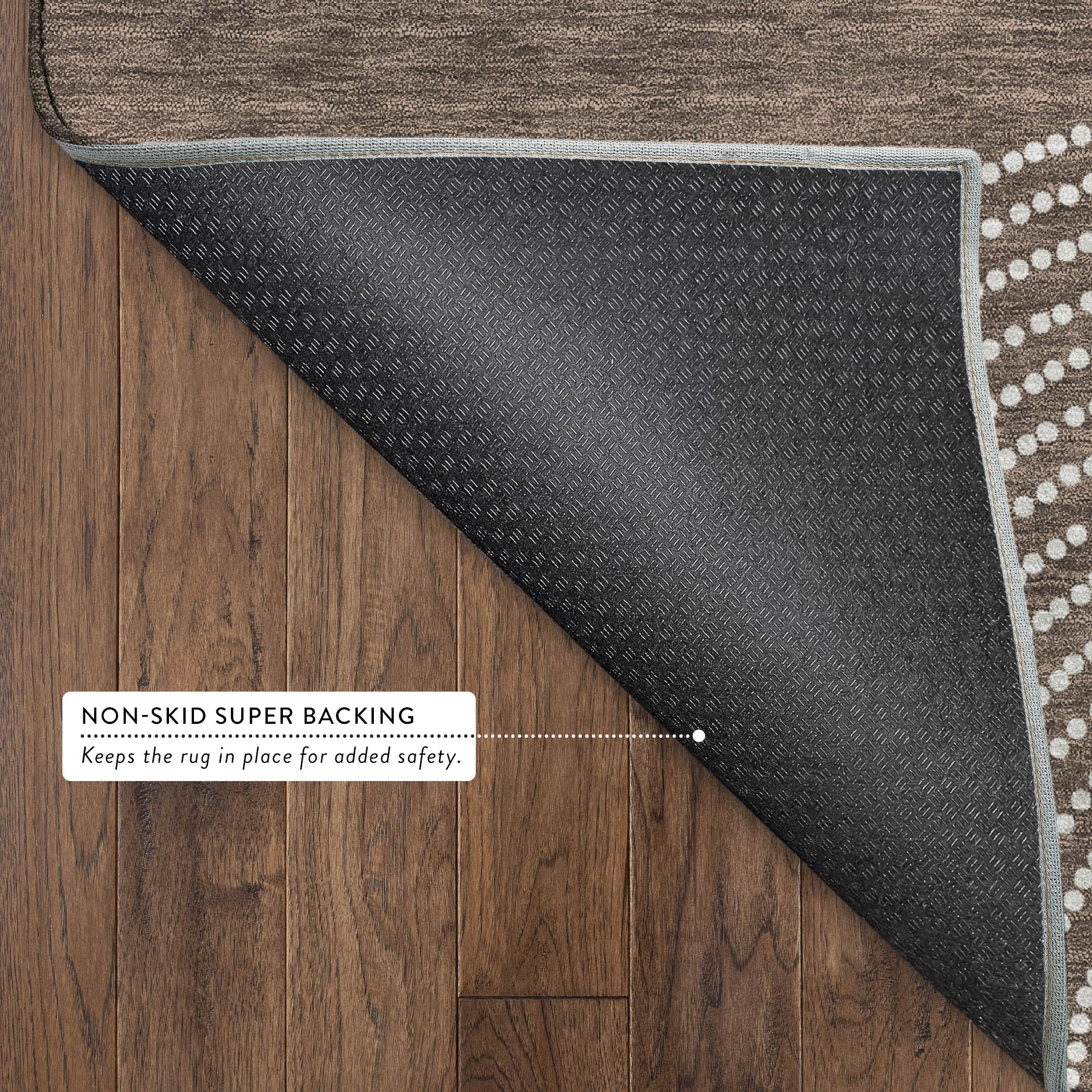 Santorini Machine Washable Transitional Beige Brown Rug 1'8" x 2'6" #shape_Rectangle
