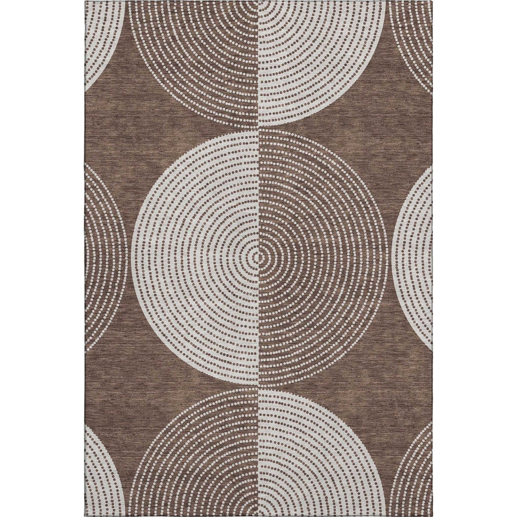 Santorini Machine Washable Transitional Beige Brown Rug 2'6" x 3'10" #shape_Rectangle