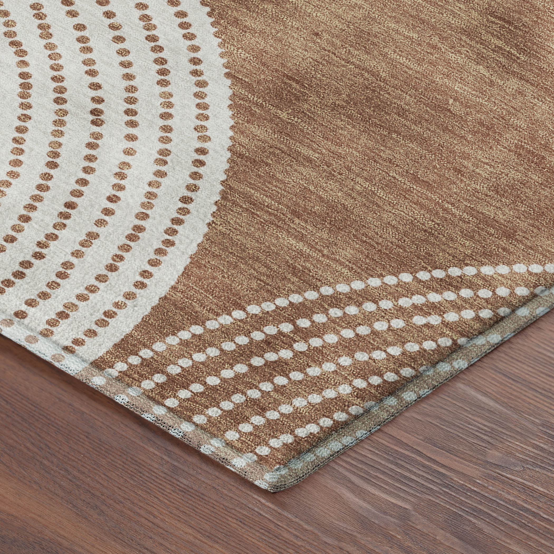 Santorini Machine Washable Transitional Copper Orange Rug 1'8" x 2'6" #shape_Rectangle