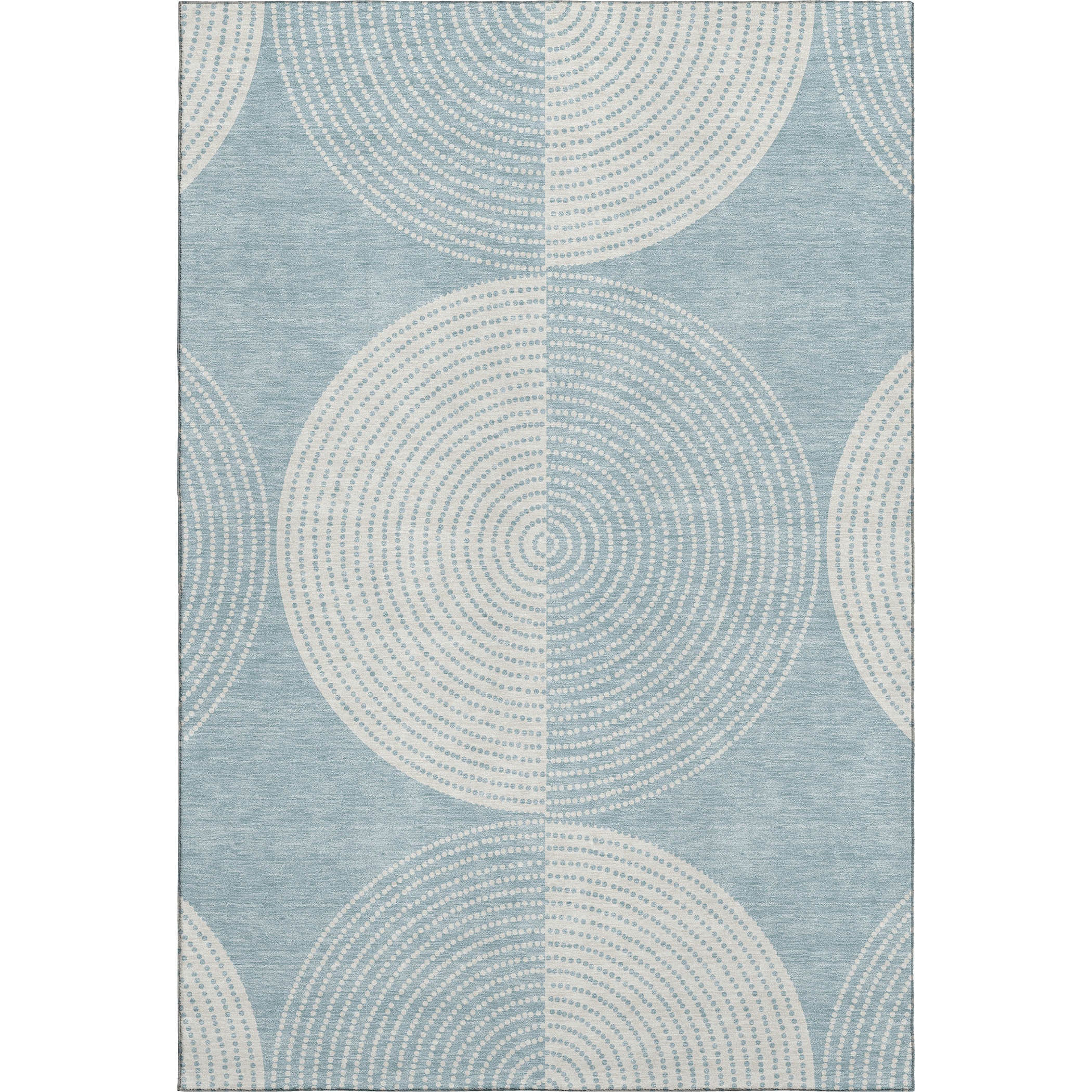 Santorini Machine Washable Transitional Denim Blue Rug 2'6" x 3'10" #shape_Rectangle