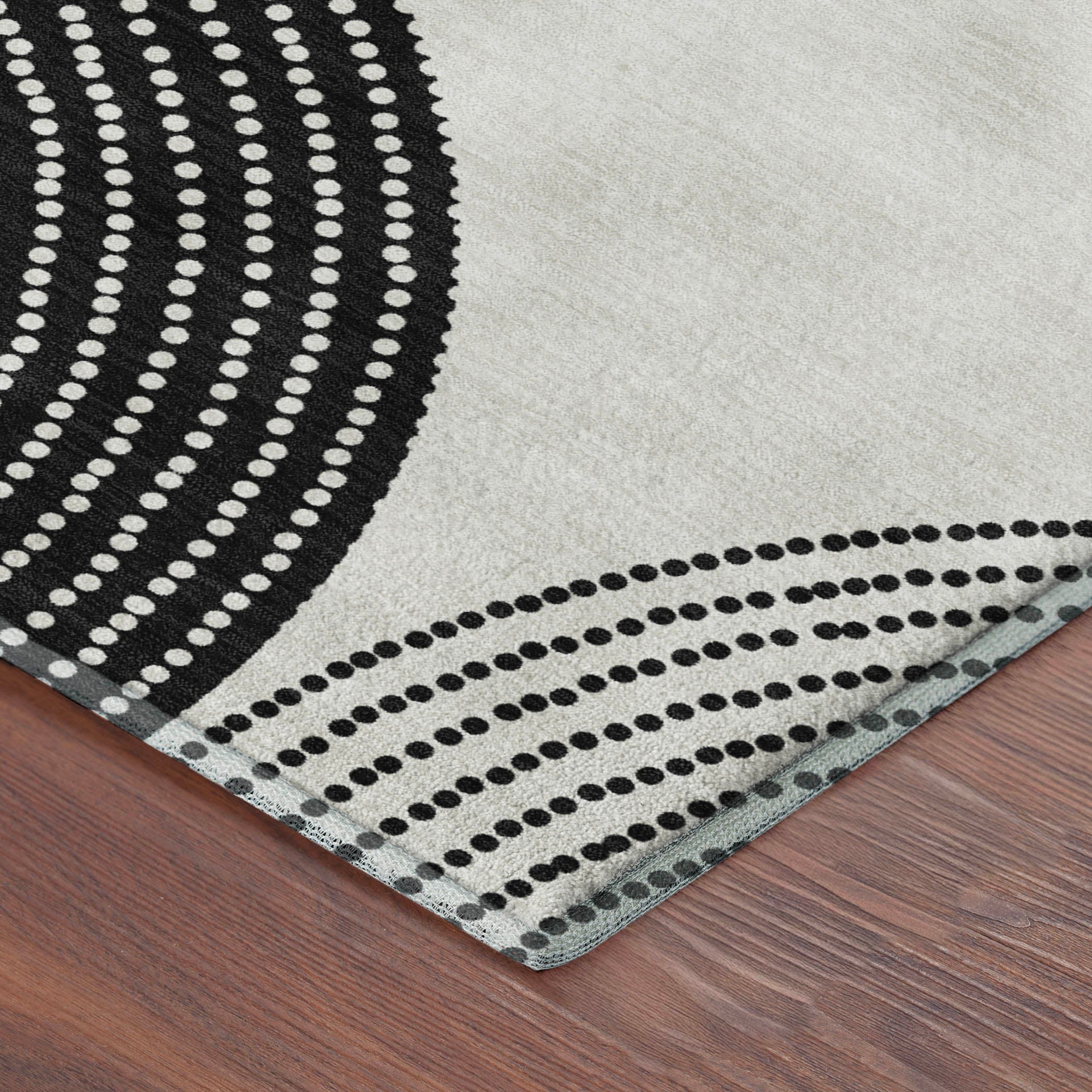 Santorini Machine Washable Transitional Ivory Rug 1'8" x 2'6" #shape_Rectangle