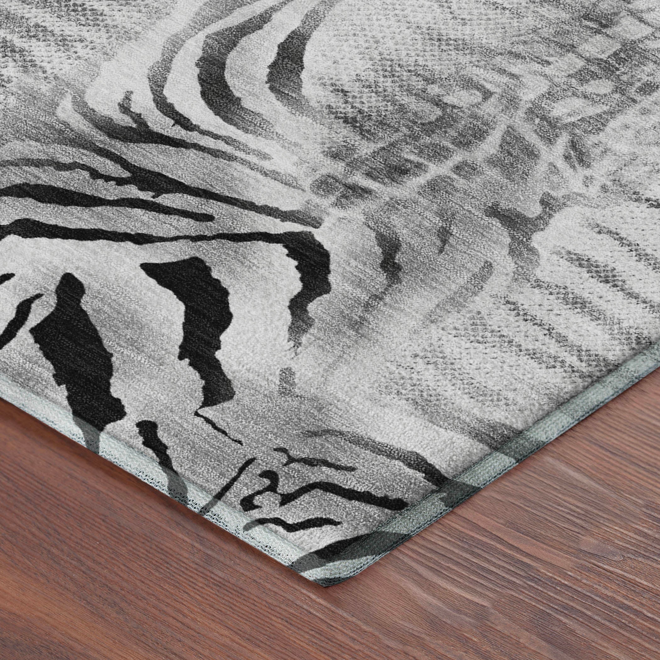 Sarajevo Machine Washable Transitional Gray Rug 1'8" x 2'6" #shape_Rectangle