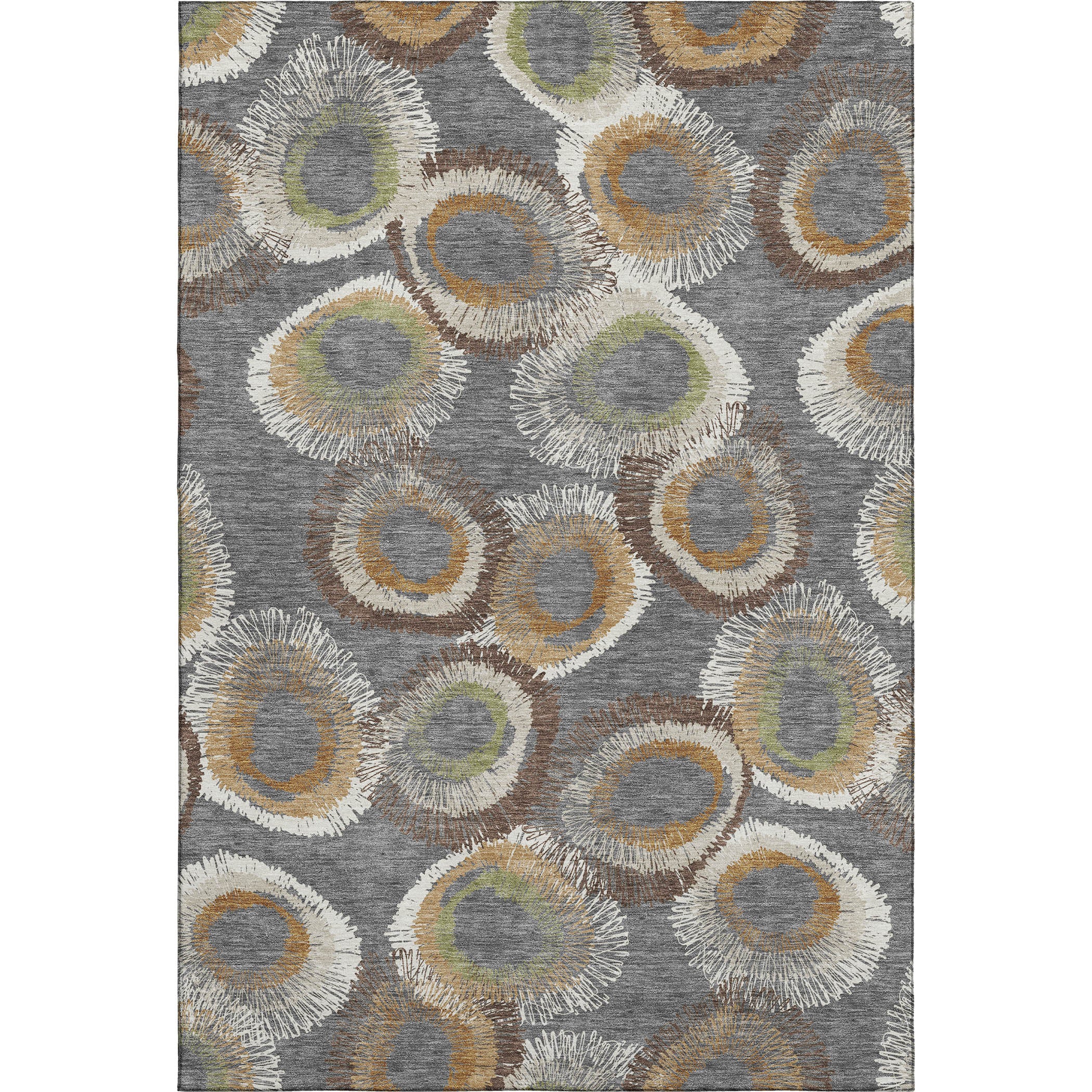 Kyoto Machine Washable Transitional Gray Rug 2'6" x 3'10" #shape_Rectangle