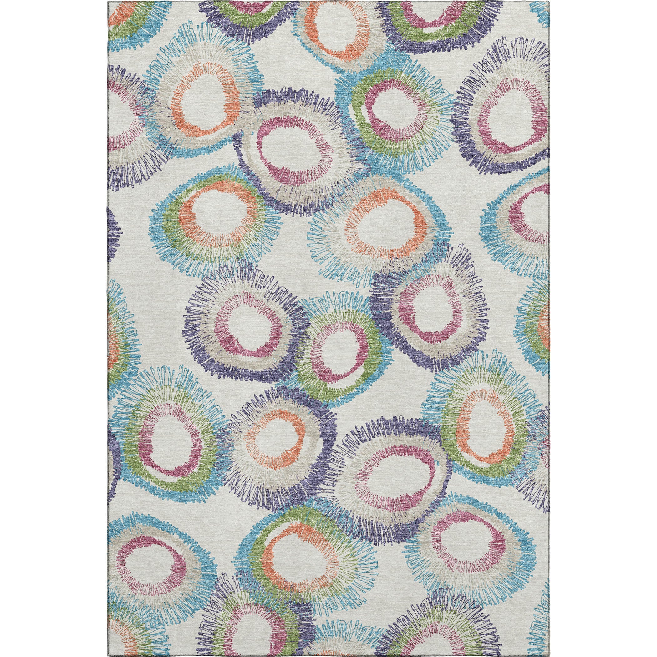 Kyoto Machine Washable Transitional Pearl Ivory Rug 2'6" x 3'10" #shape_Rectangle