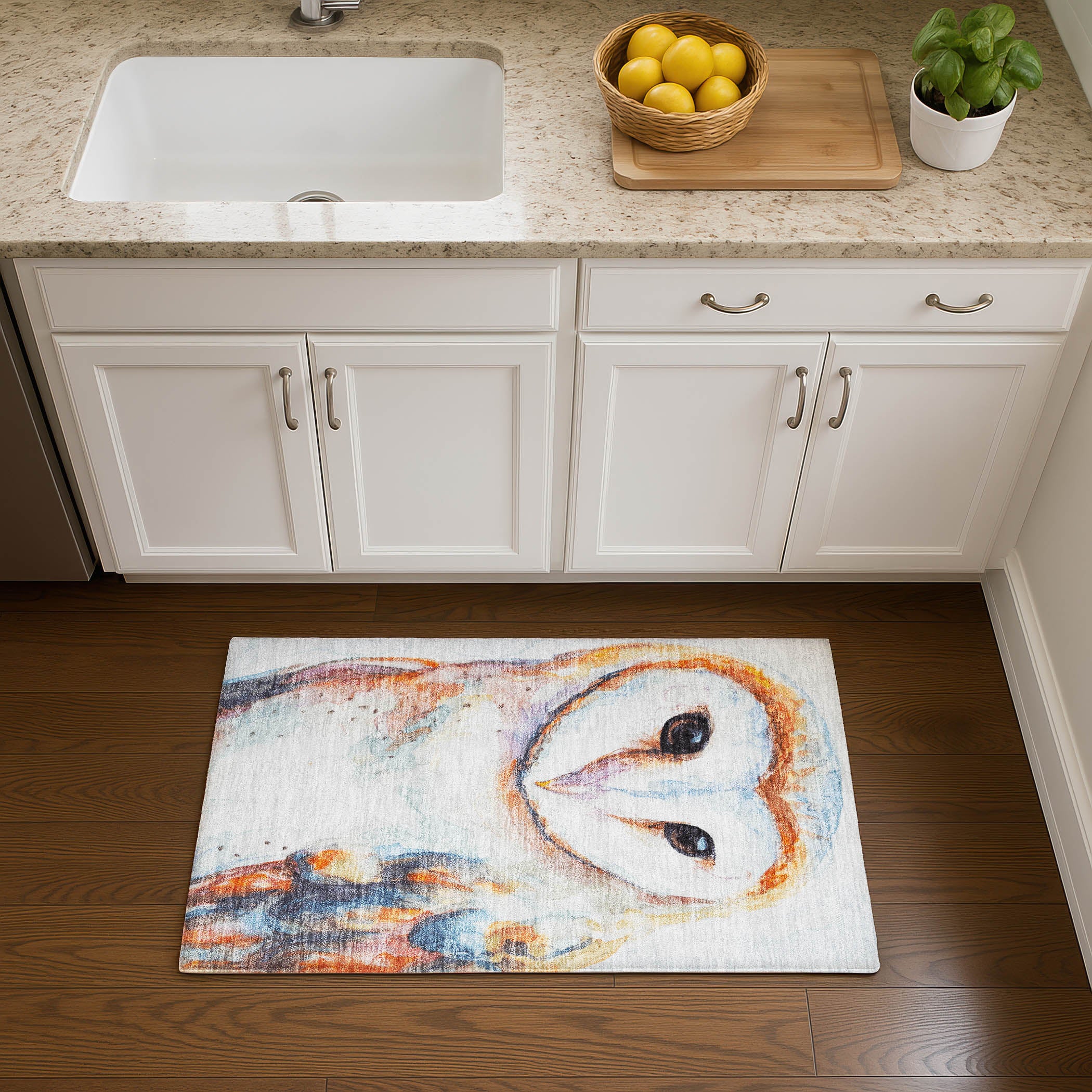 Bruges Machine Washable Transitional Ivory Rug 1'8" x 2'6" #shape_Rectangle
