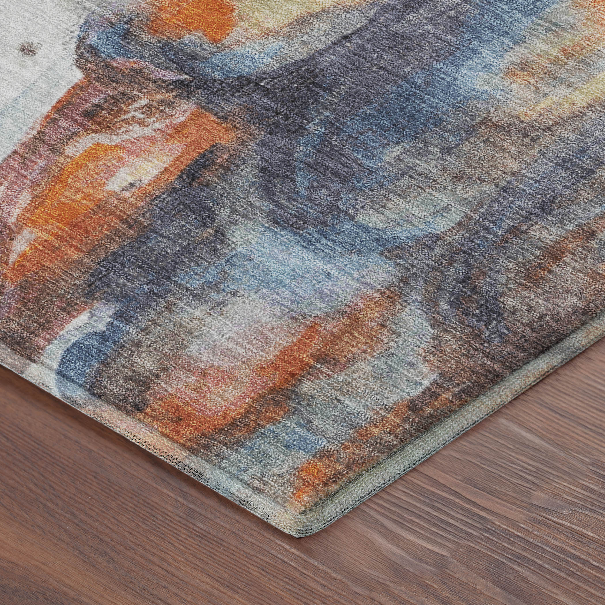 Bruges Machine Washable Transitional Ivory Rug 1'8" x 2'6" #shape_Rectangle