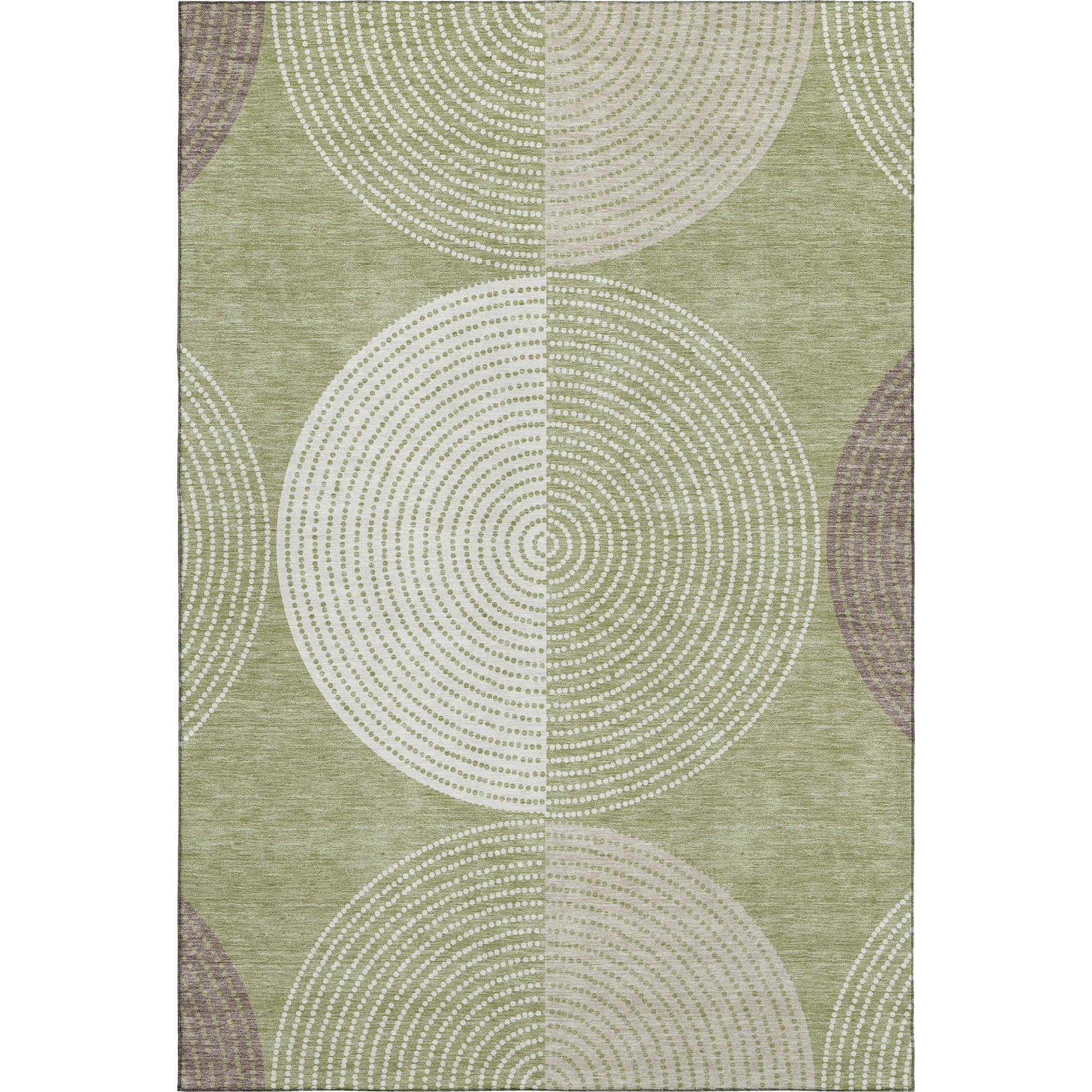 Valletta Machine Washable Transitional Aloe Green Rug 2'6" x 3'10" #shape_Rectangle