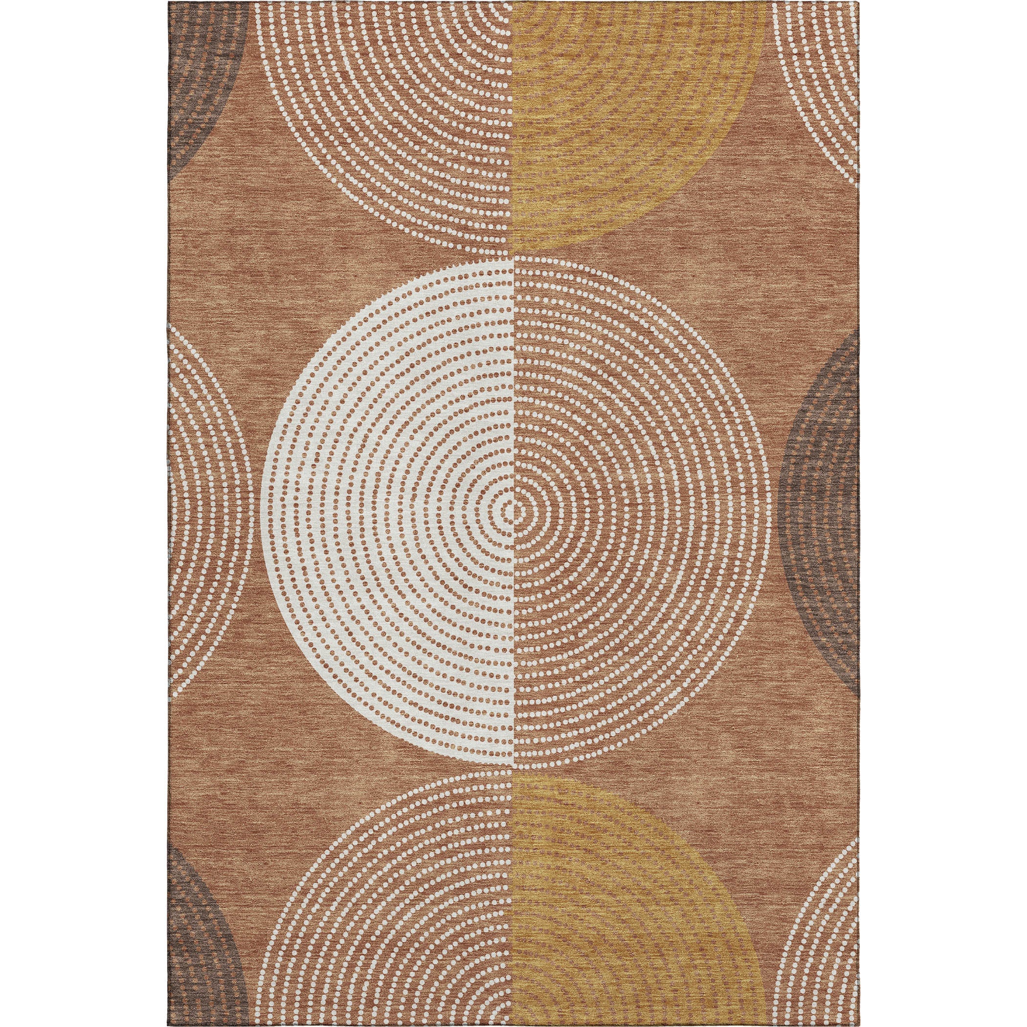 Valletta Machine Washable Transitional Copper Orange Rug 2'6" x 3'10" #shape_Rectangle