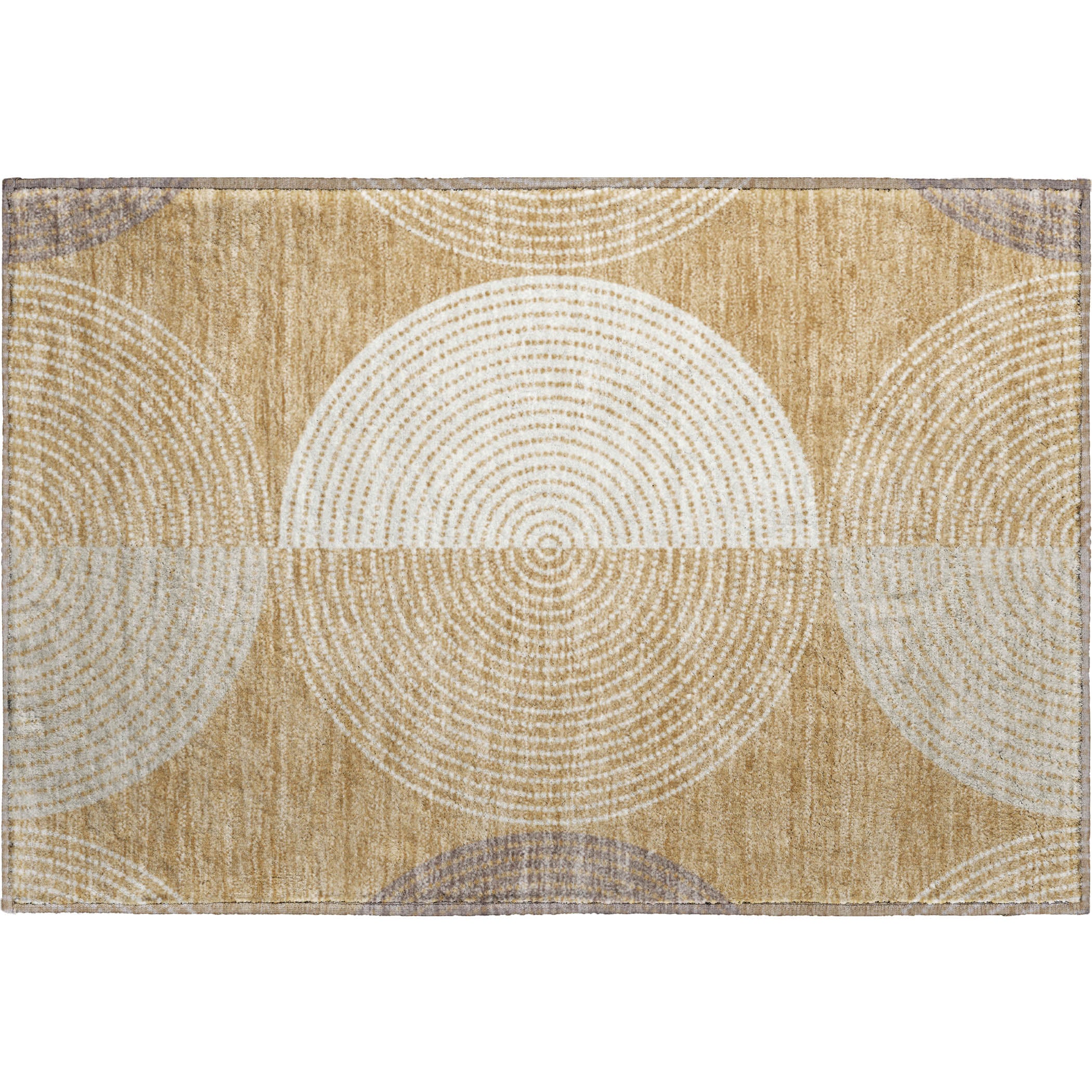 Valletta Machine Washable Transitional Gold Rug 1'8" x 2'6" #shape_Rectangle