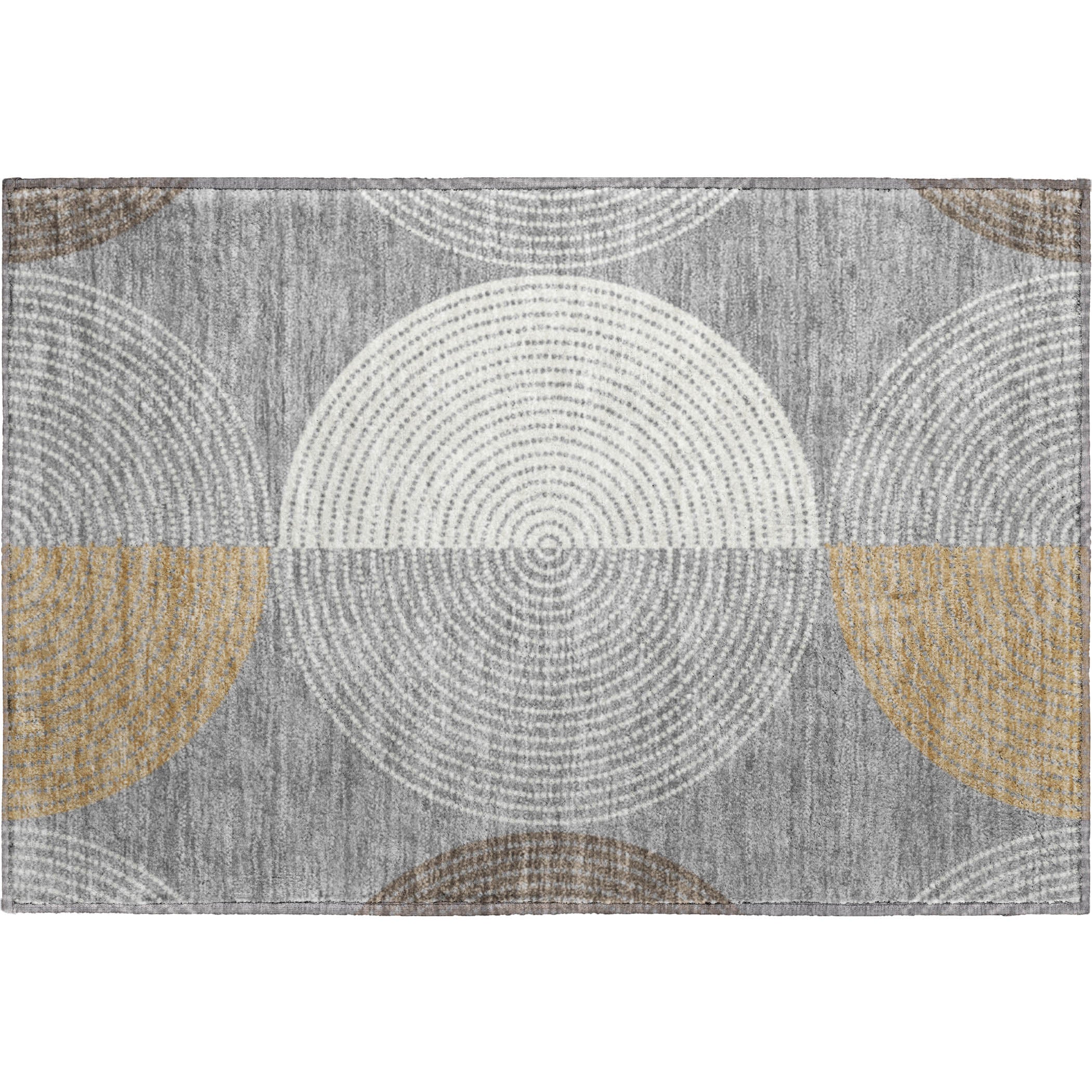 Valletta Machine Washable Transitional Gray Rug 1'8" x 2'6" #shape_Rectangle