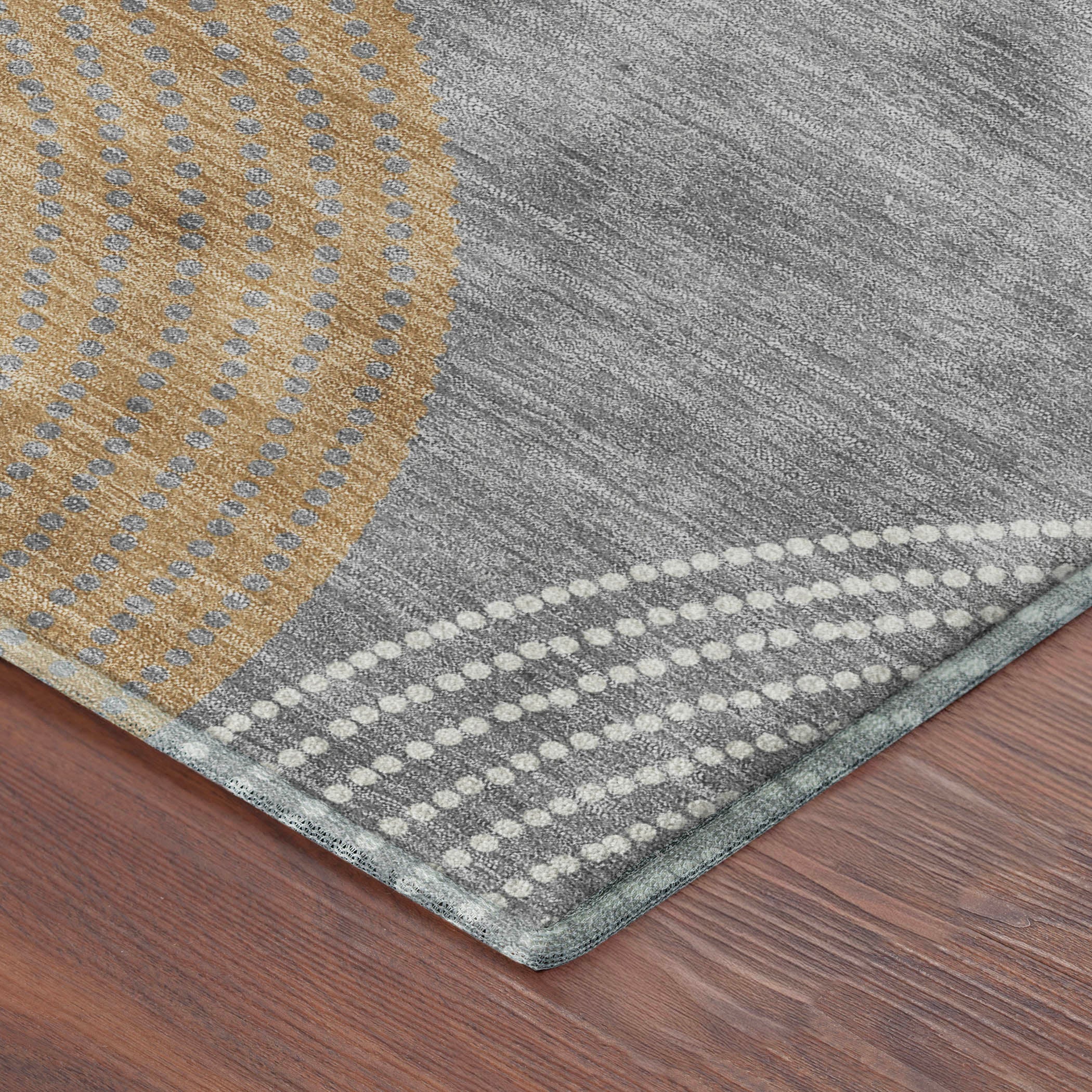 Valletta Machine Washable Transitional Gray Rug 1'8" x 2'6" #shape_Rectangle
