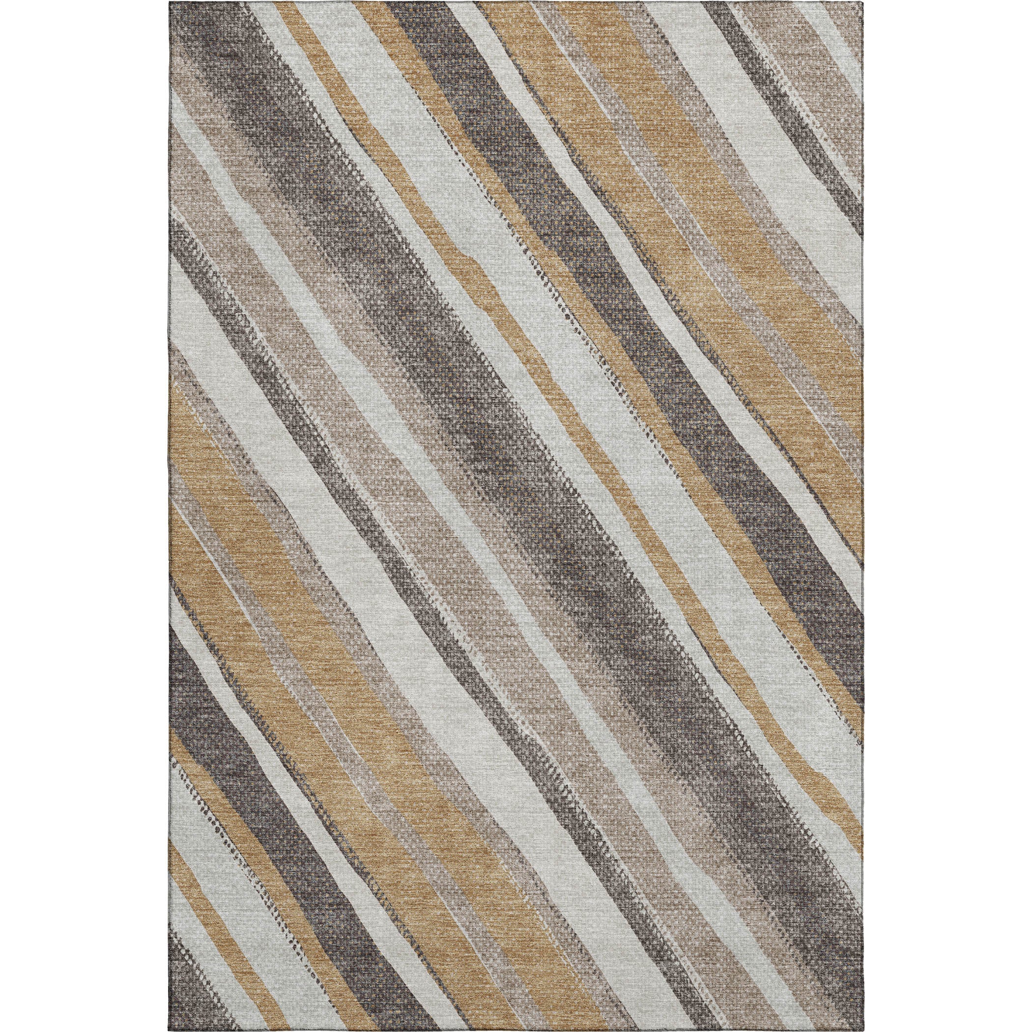 Luang Prabang Machine Washable Transitional Gold Rug 2'6" x 3'10" #shape_Rectangle