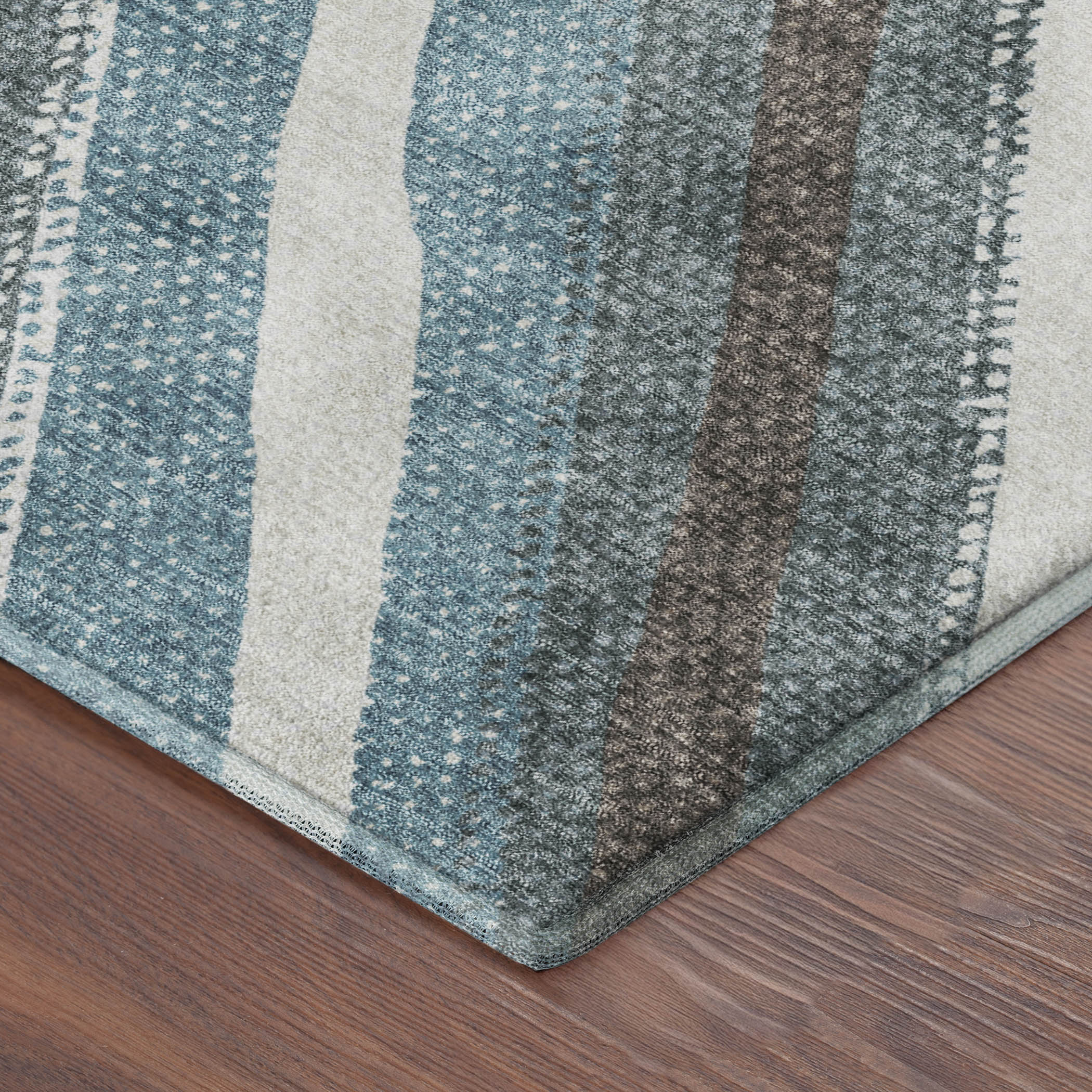 Luang Prabang Machine Washable Transitional Taupe Brown Rug 1'8" x 2'6" #shape_Rectangle