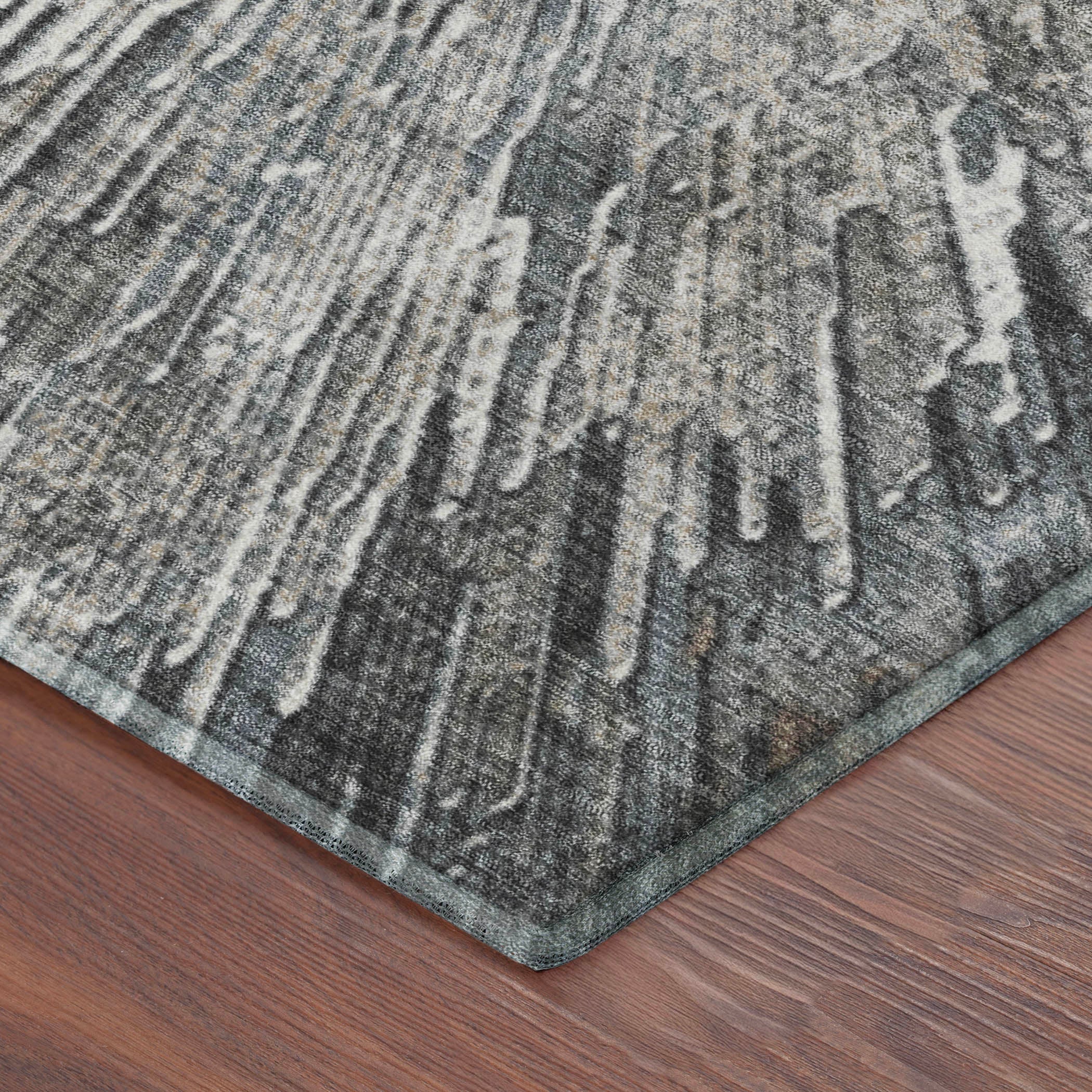 Kyoto Machine Washable Transitional Brown Rug 1'8" x 2'6" #shape_Rectangle