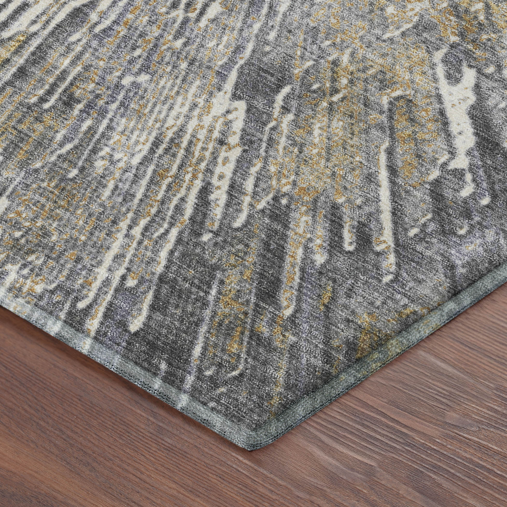 Kyoto Machine Washable Transitional Gold Rug 1'8" x 2'6" #shape_Rectangle