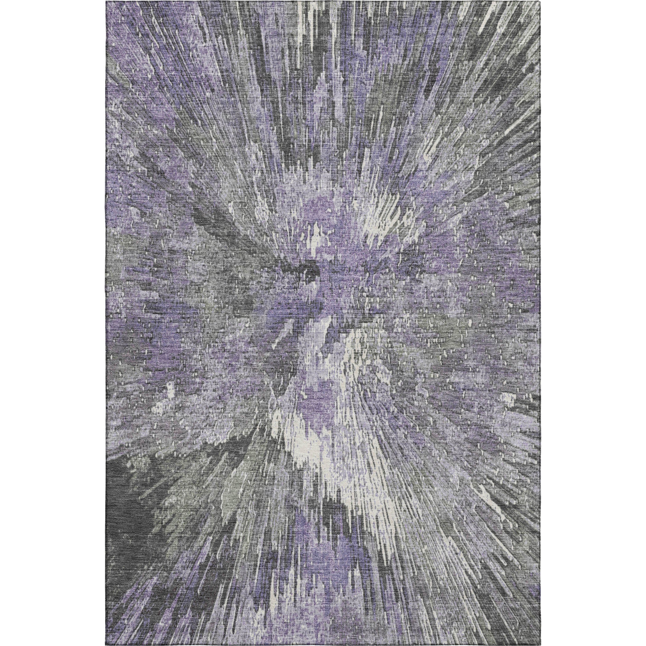 Kyoto Machine Washable Transitional Lavender Purple Rug 2'6" x 3'10" #shape_Rectangle