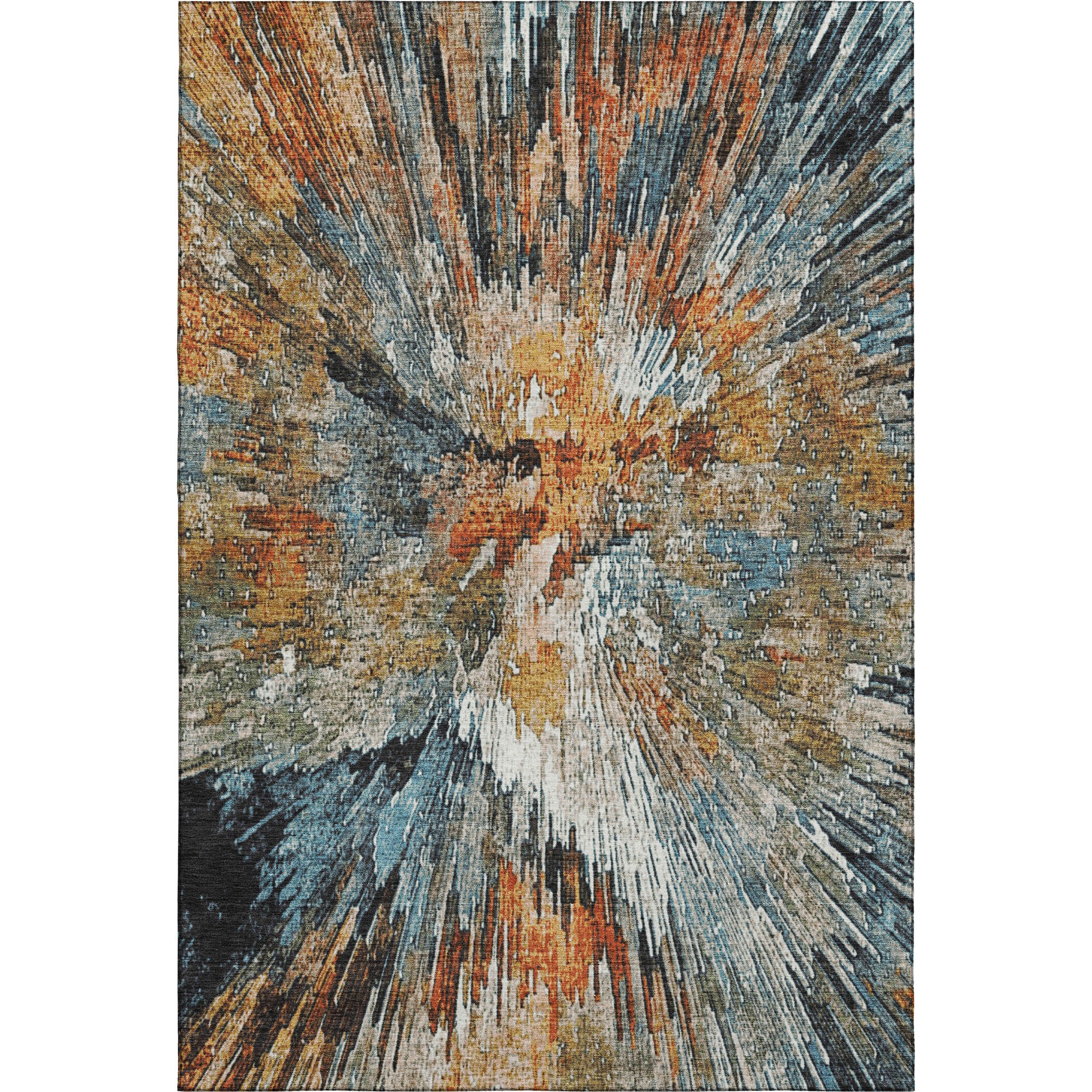 Kyoto Machine Washable Transitional Taupe Brown Rug 2'6" x 3'10" #shape_Rectangle